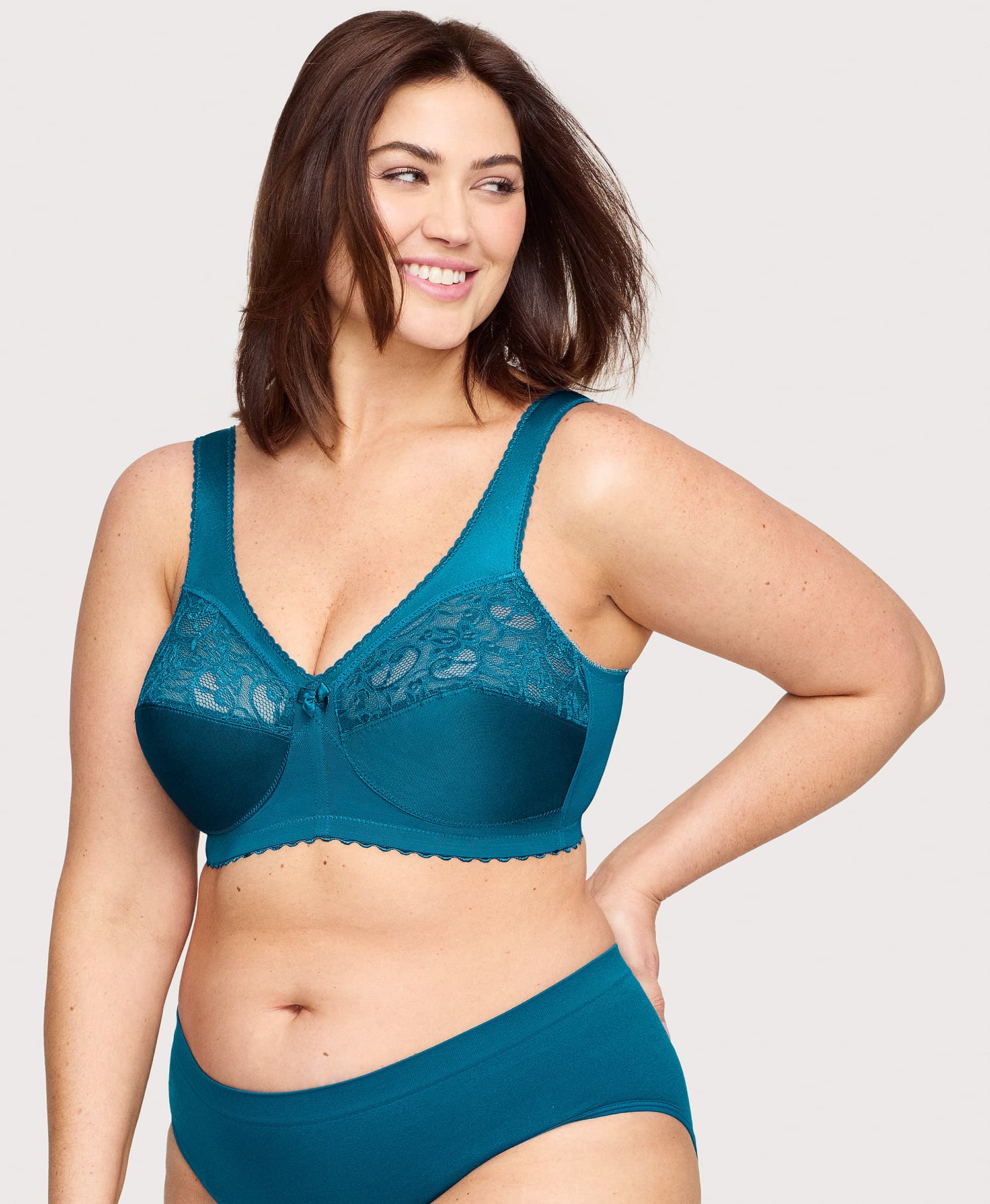 MagicLift Original Support Bra Dark Teal - Image 4