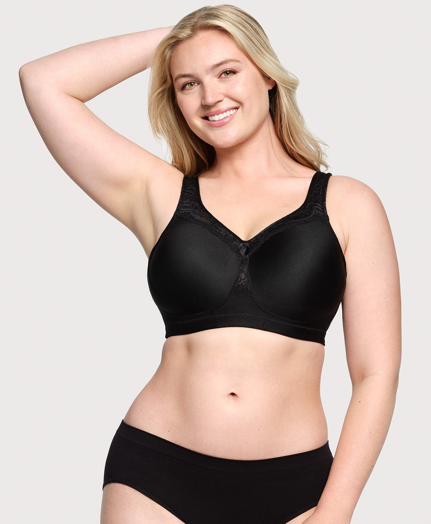 MagicLift Seamless Firm Support Bra Black - Image 3