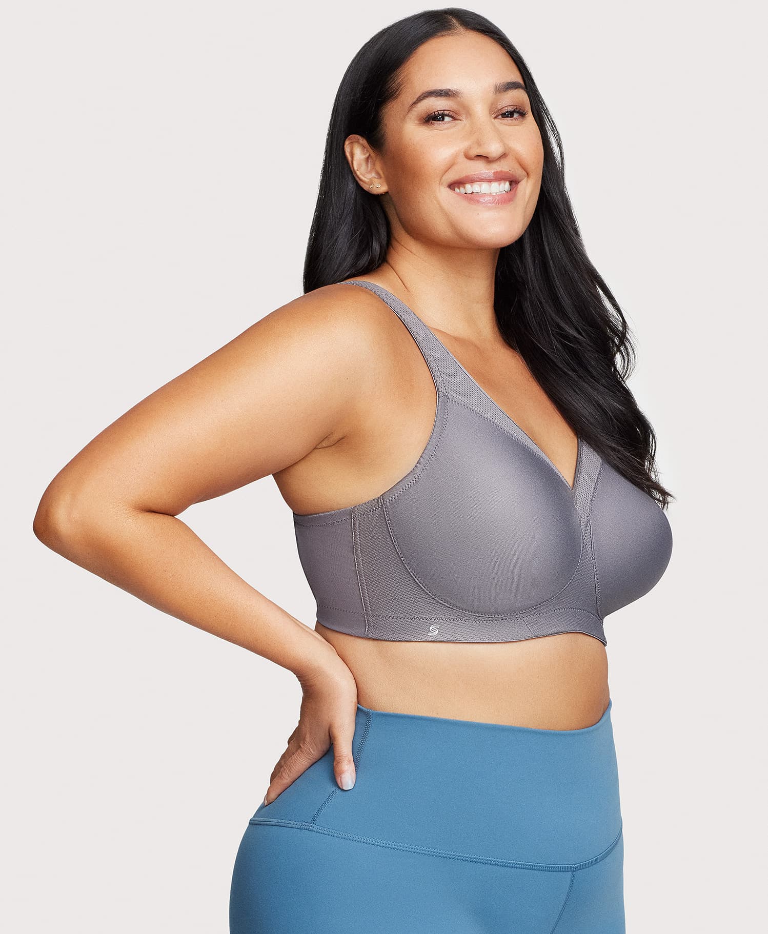 MagicLift Seamless Sports Bra Charcoal Gray - Image 4