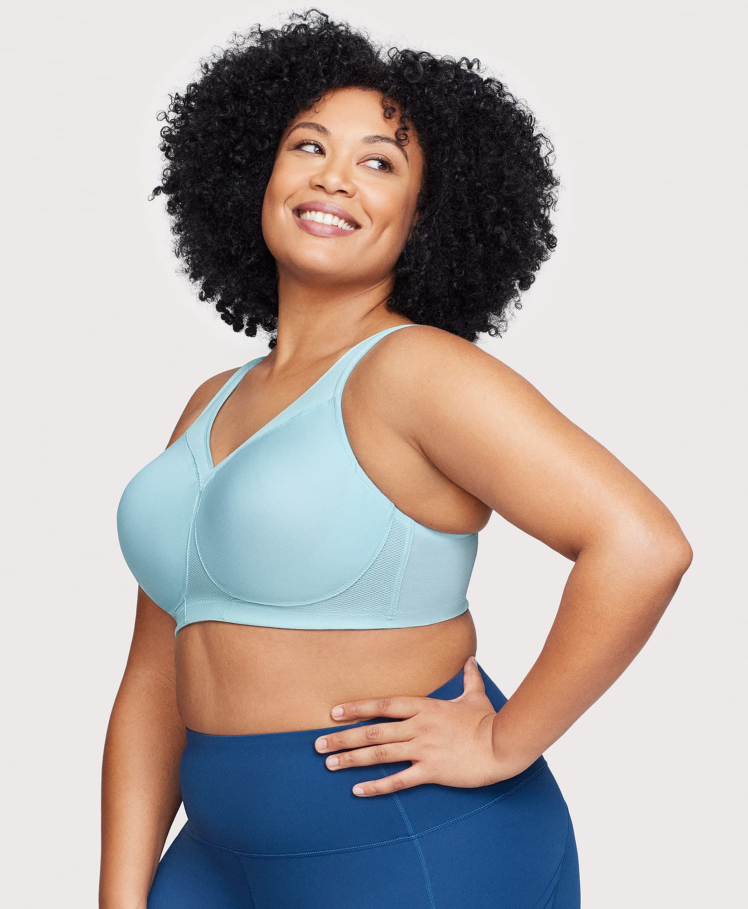 MagicLift Seamless Sports Bra Frosted Aqua - Image 3