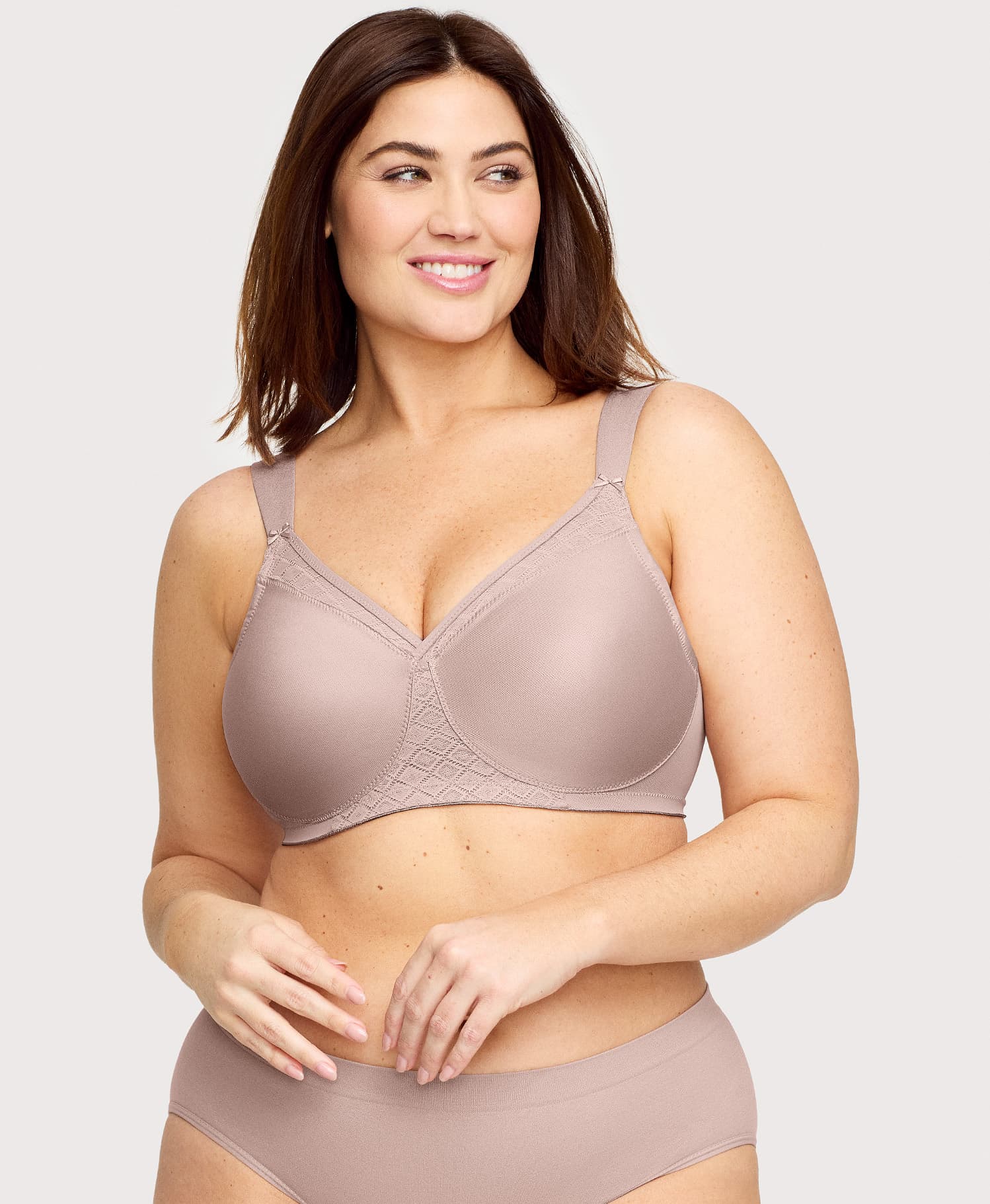 MagicLift Seamless Support T-Shirt Bra Taupe - Image 3