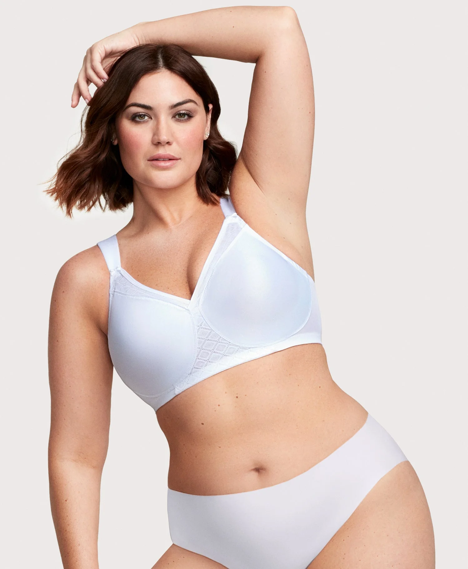 MagicLift Seamless Support T-Shirt Bra White - Image 3