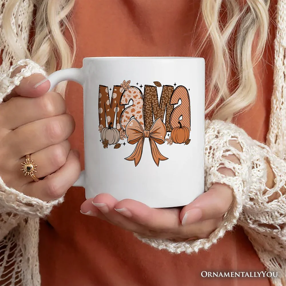 Pumpkin Mama Ceramic Mug - Image 3