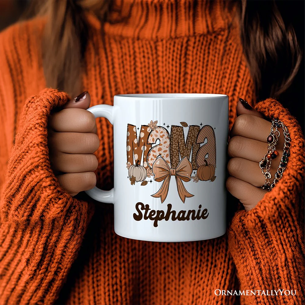 Pumpkin Mama Ceramic Mug - Image 4