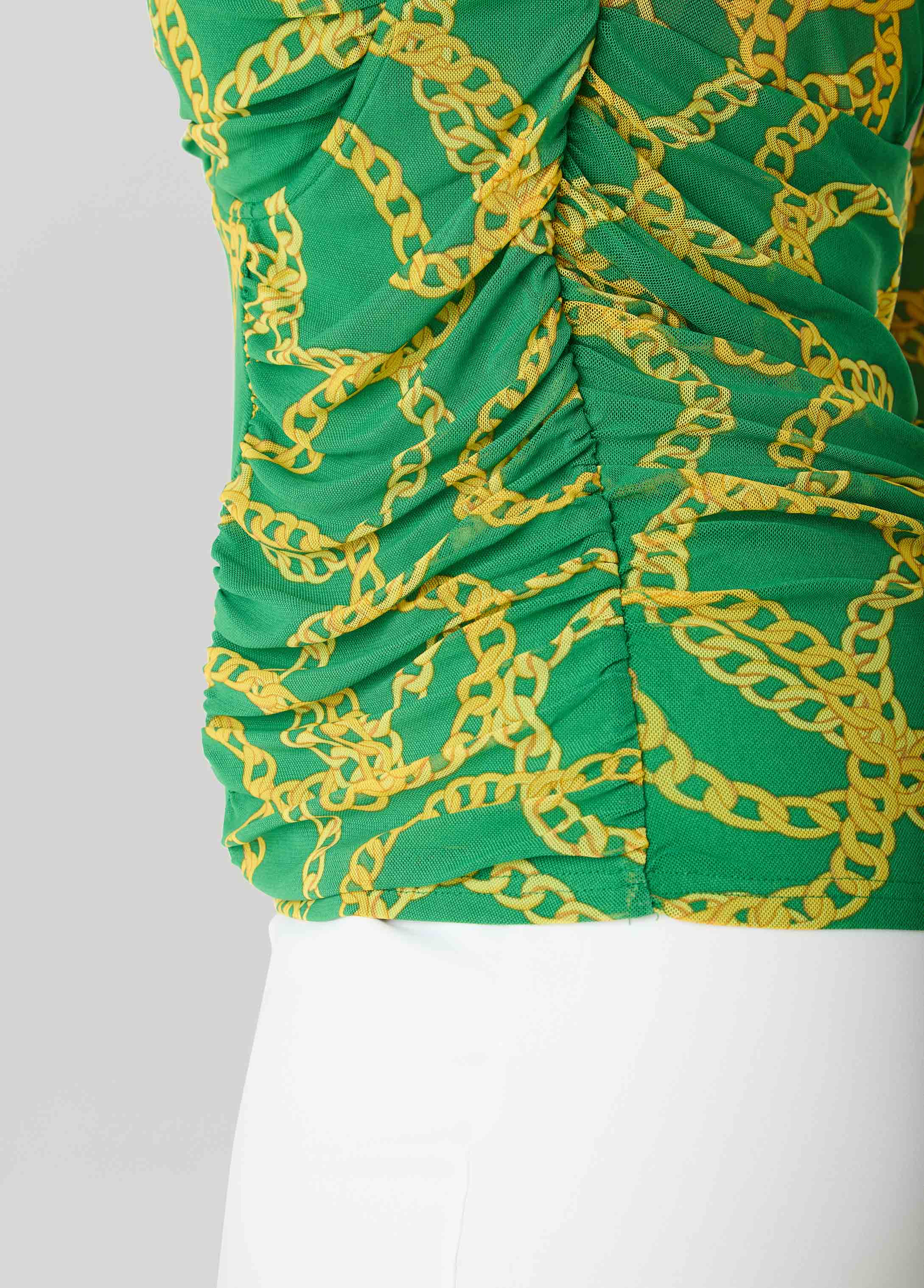 Chain Print Bustier Top - Image 4