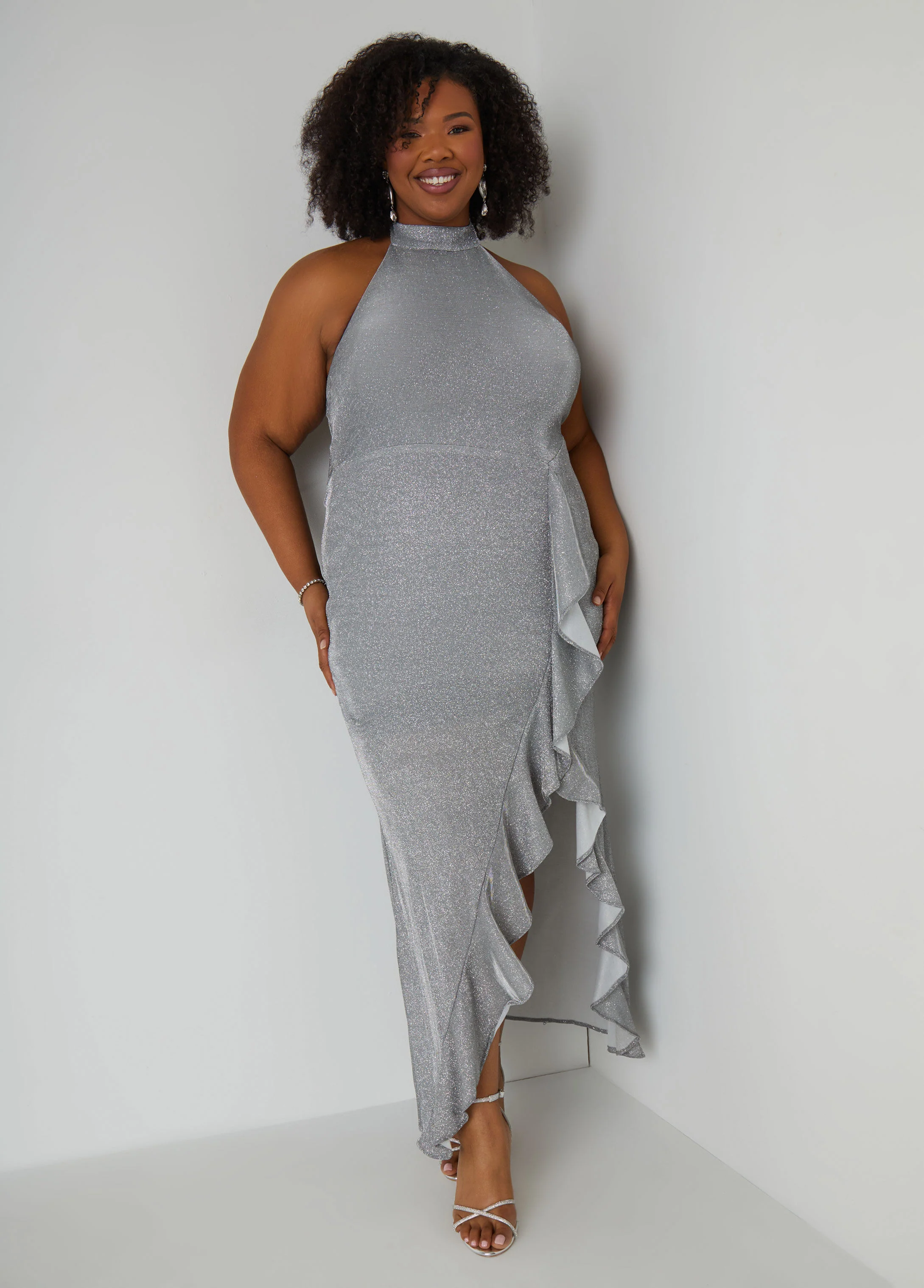 Metallic Halter Gown - Image 5