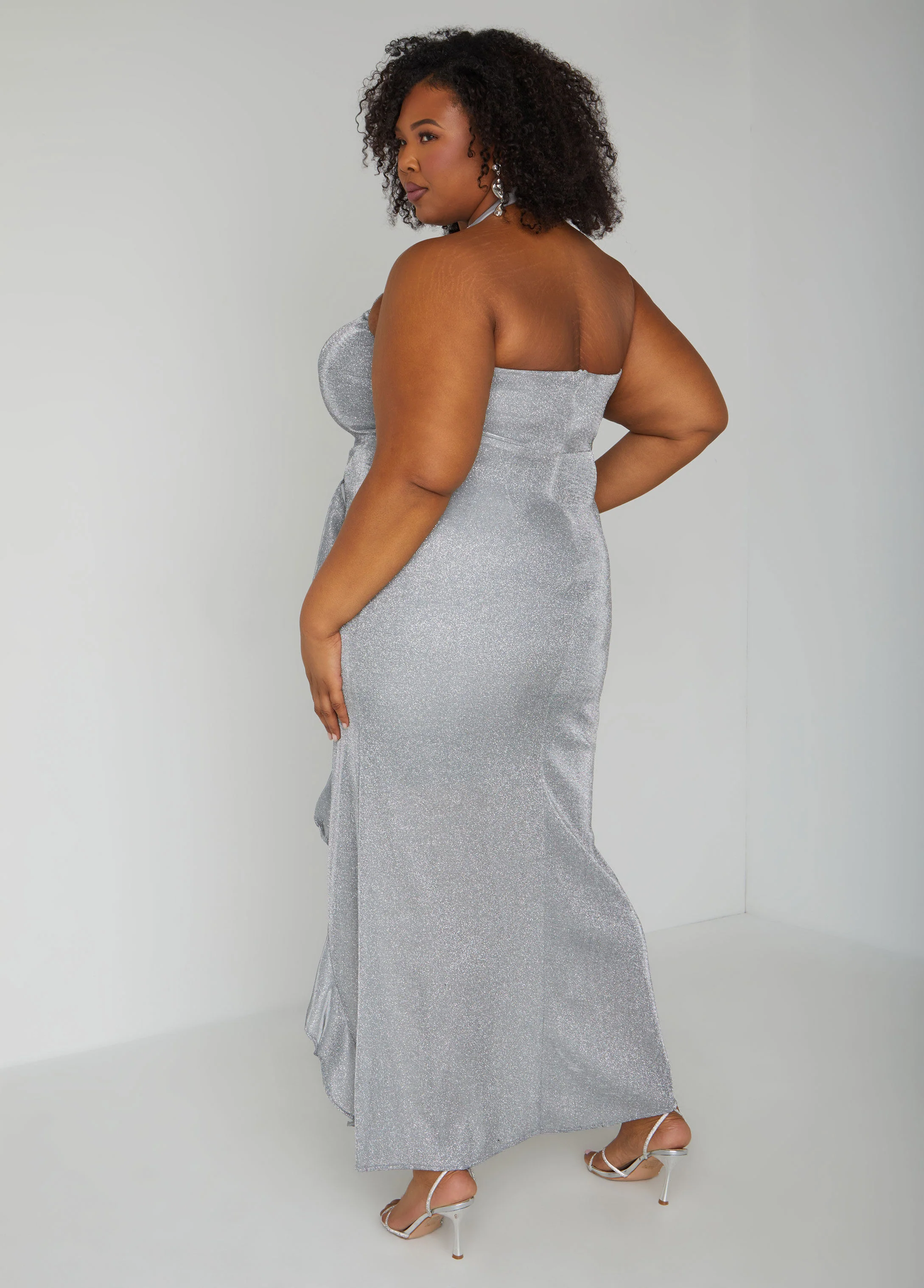 Metallic Halter Gown - Image 6