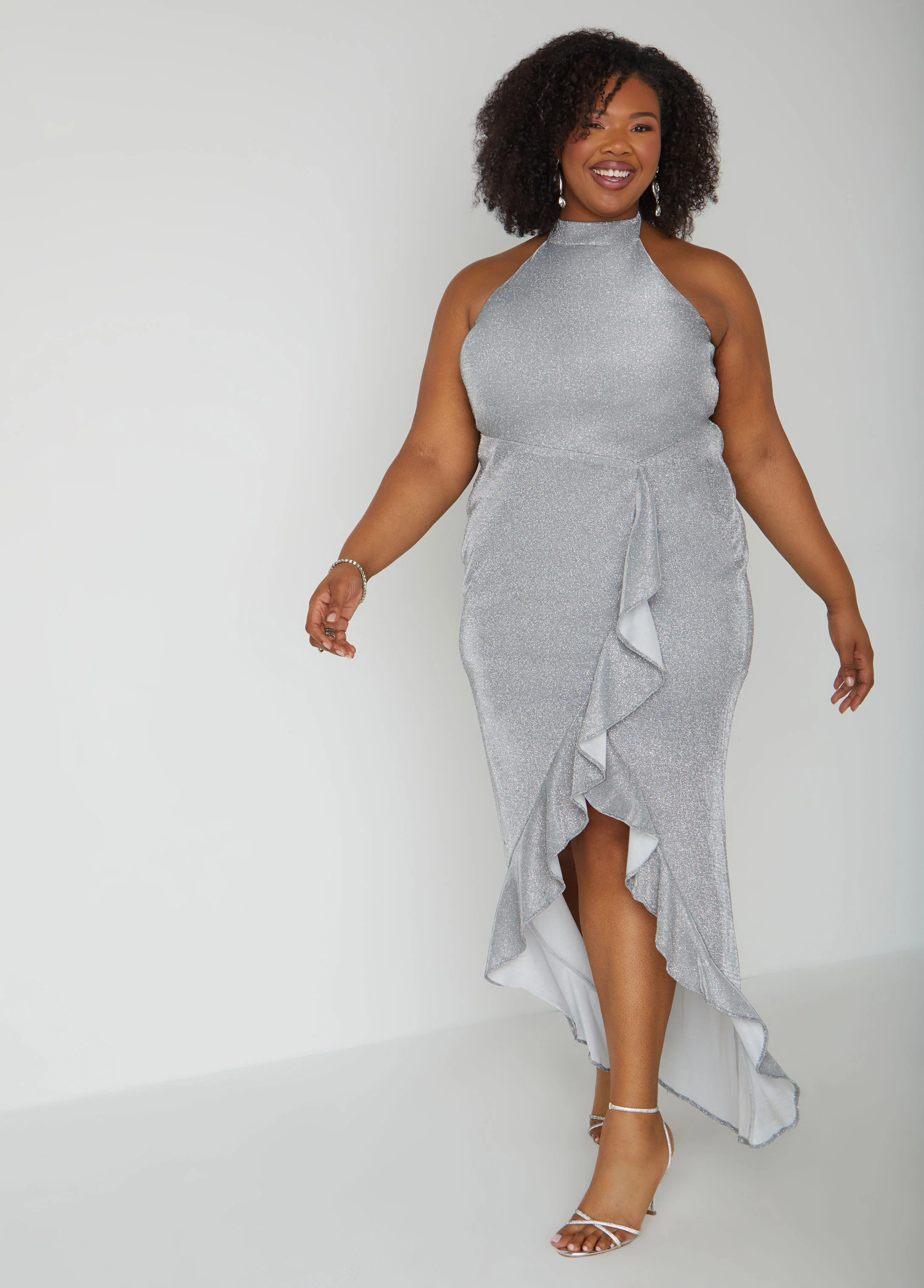 Metallic Halter Gown - Image 8