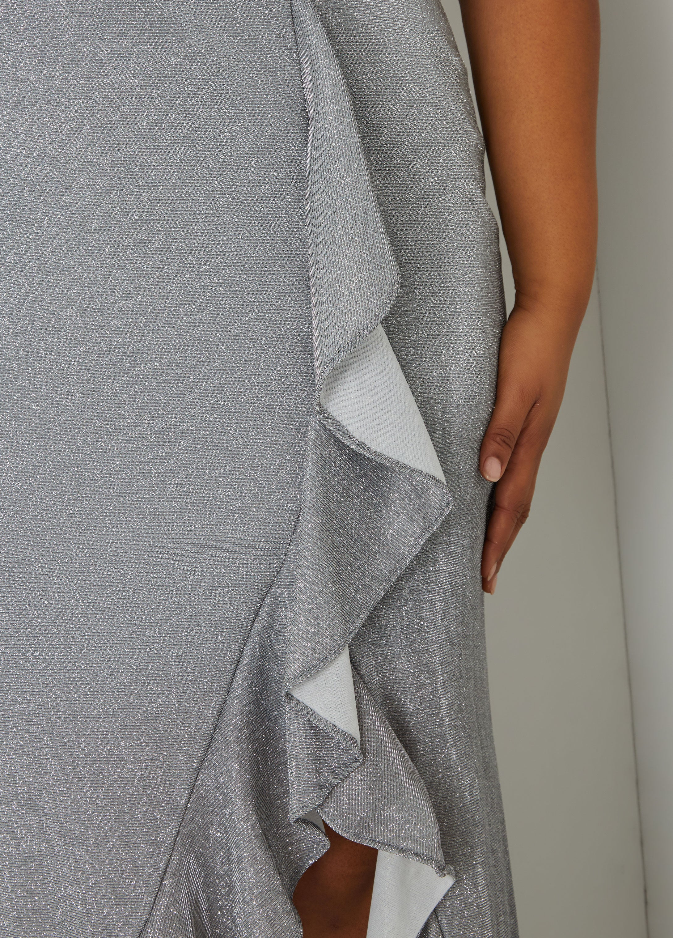 Metallic Halter Gown - Image 9