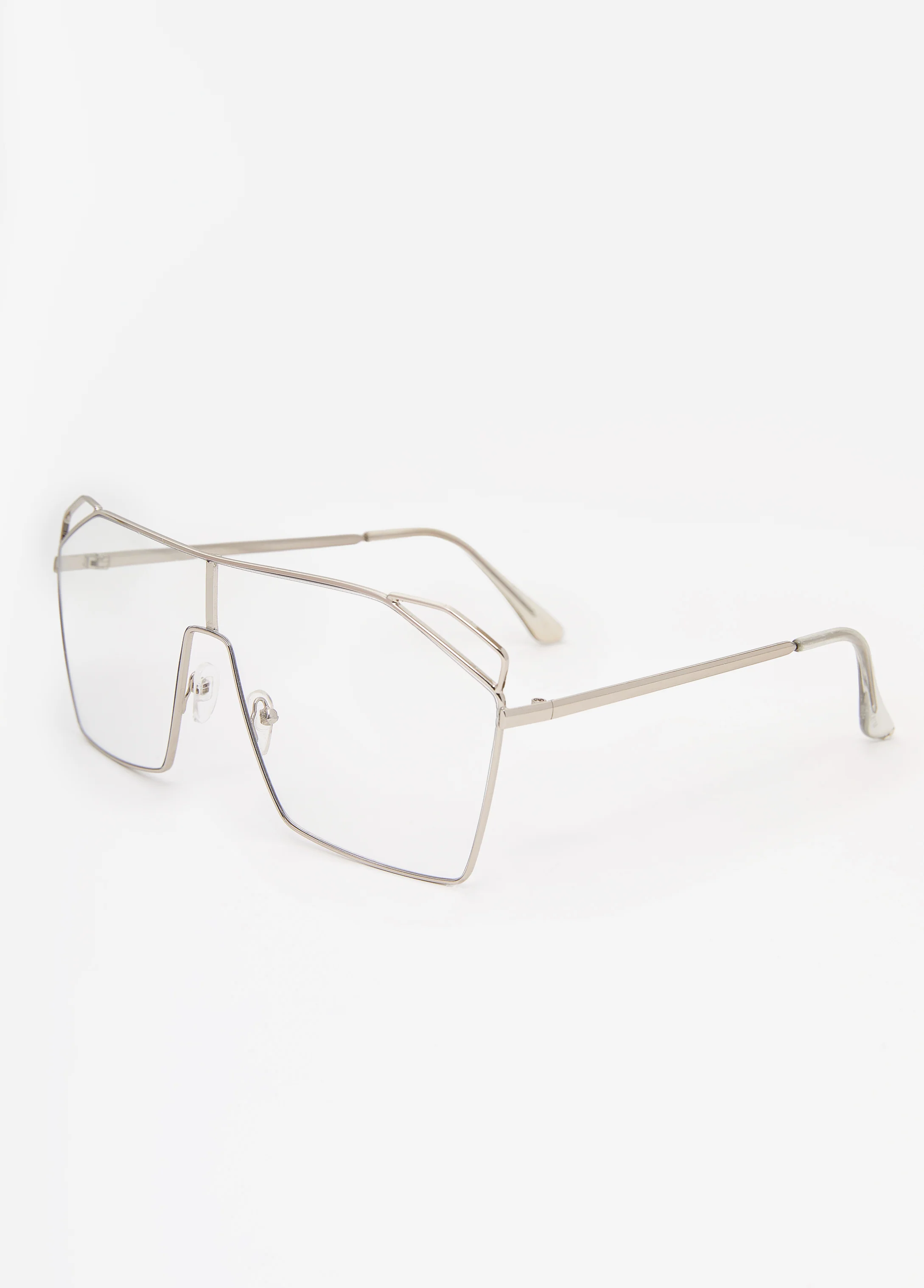 Wire Frame Clear Glasses - Image 3