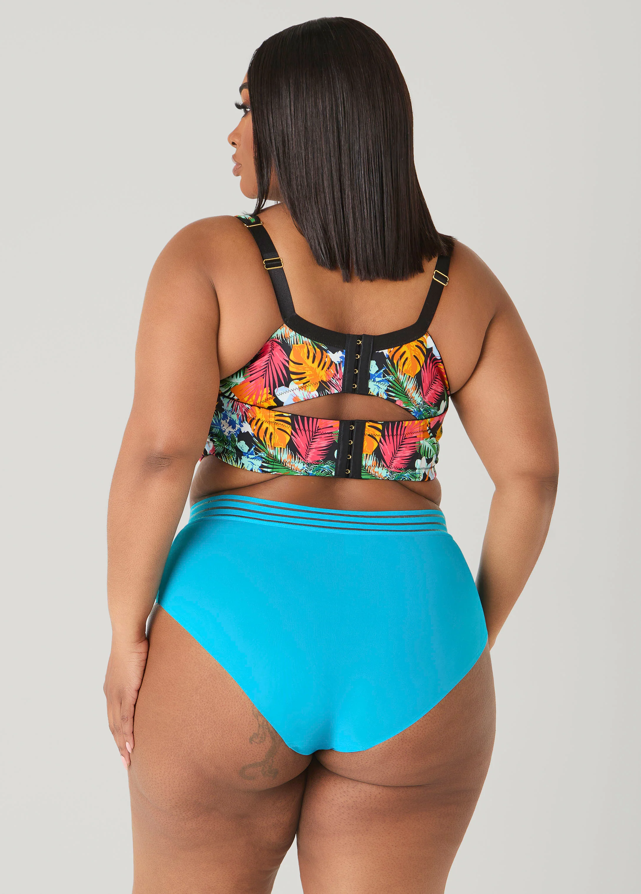 Sheer Waist Microfiber Briefs - Image 2
