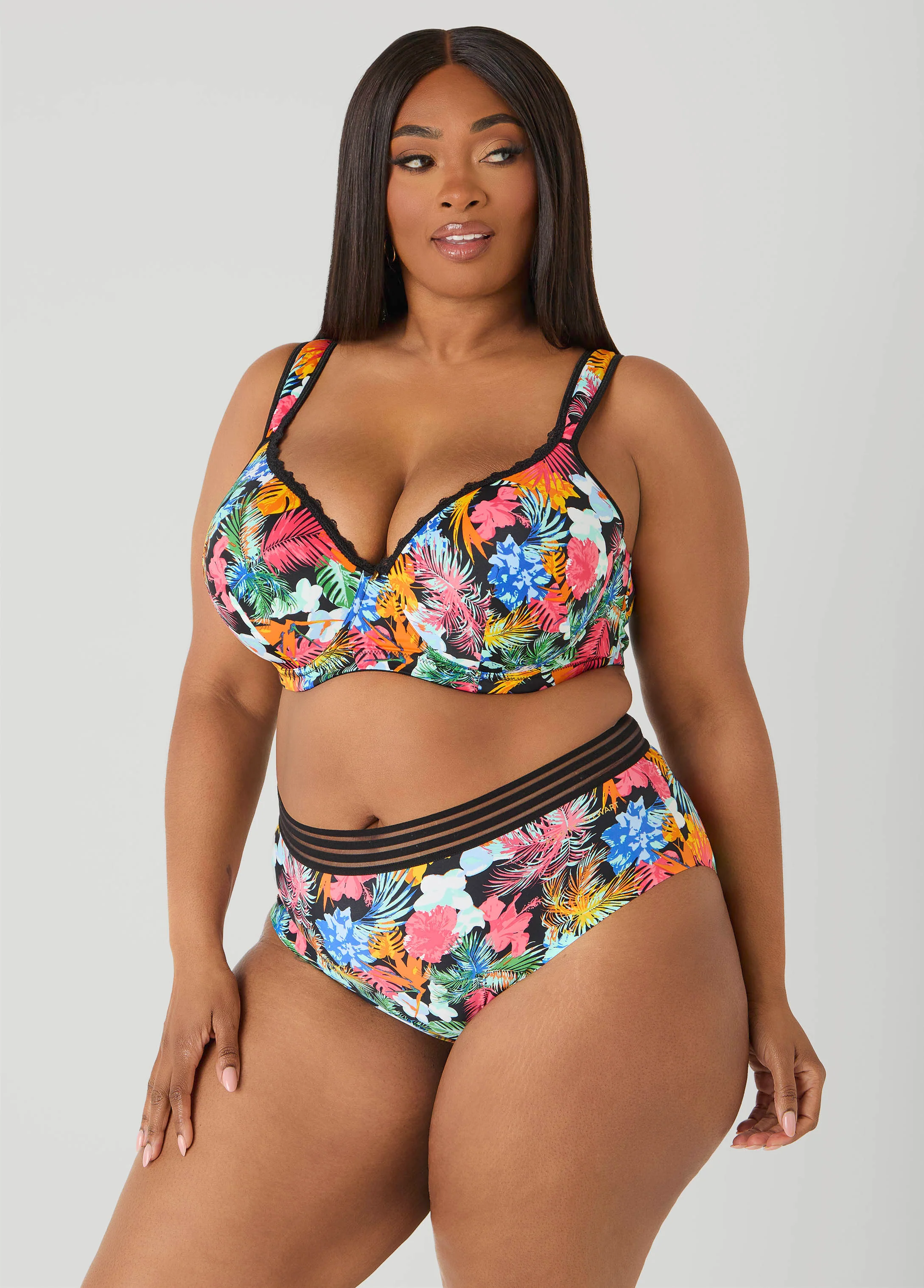 Tropical Sheer Waist Briefs - Image 3