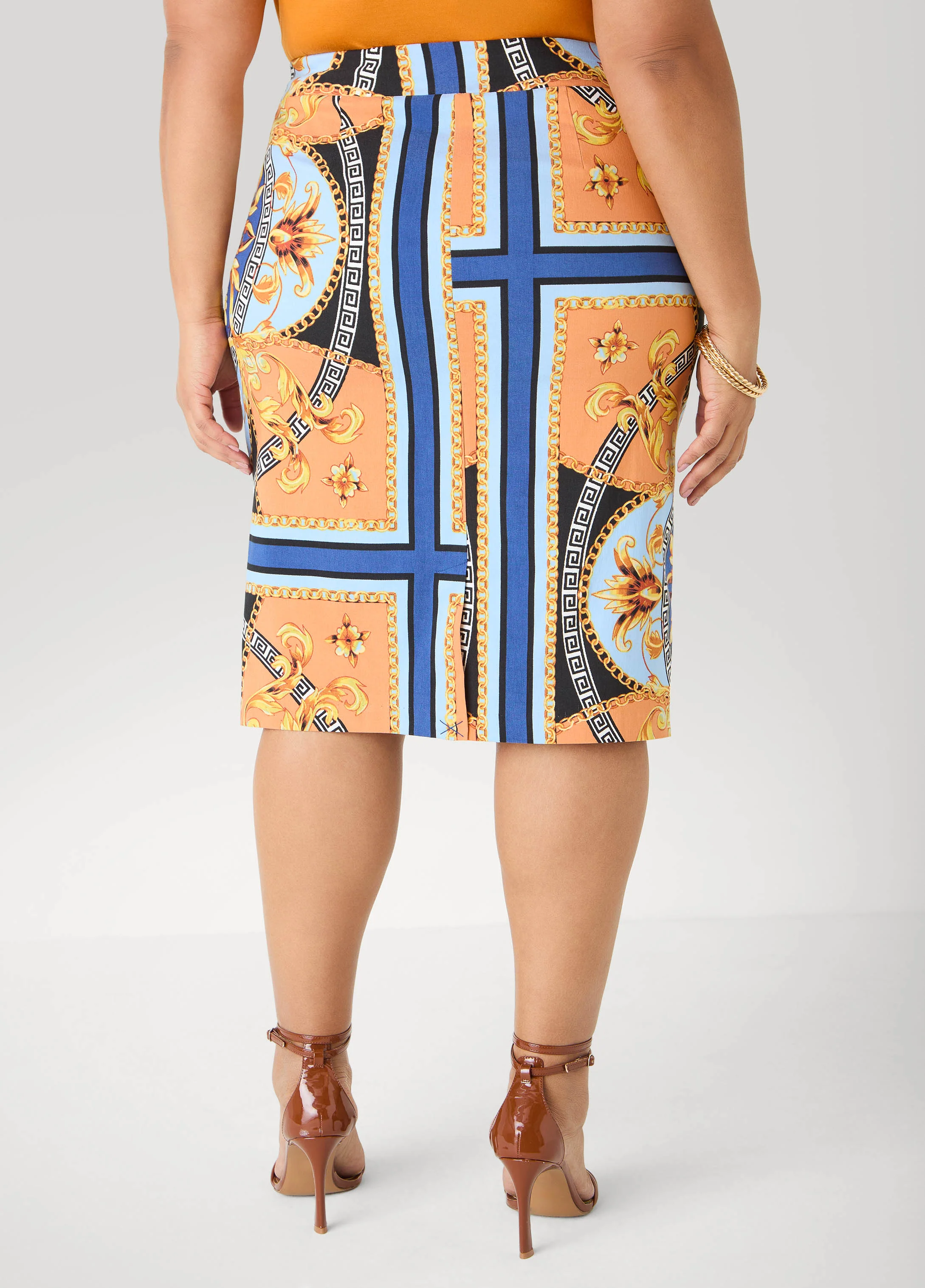 Millennium Scarf Print Skirt - Image 2