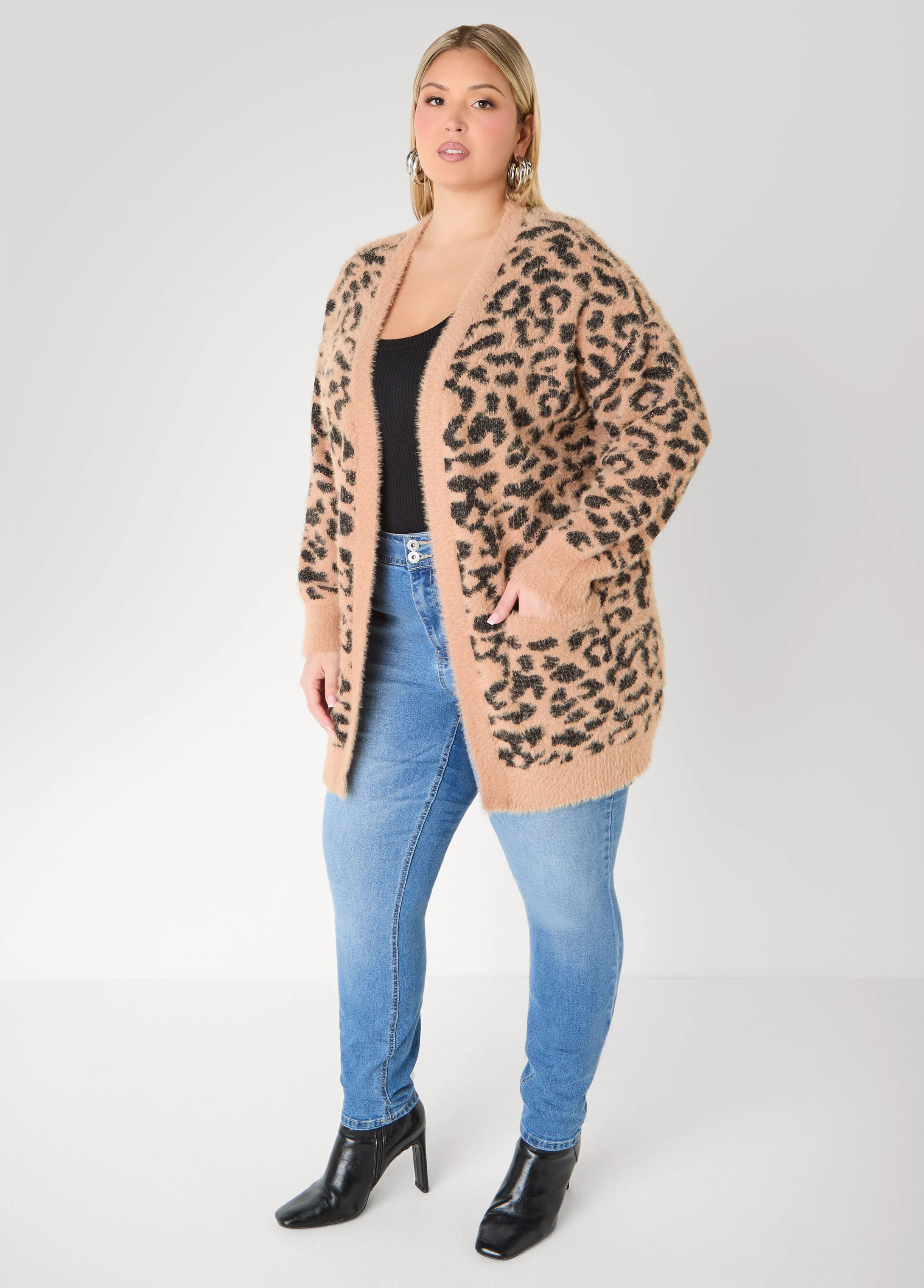 Brushed Leopard Cardigan - Image 4