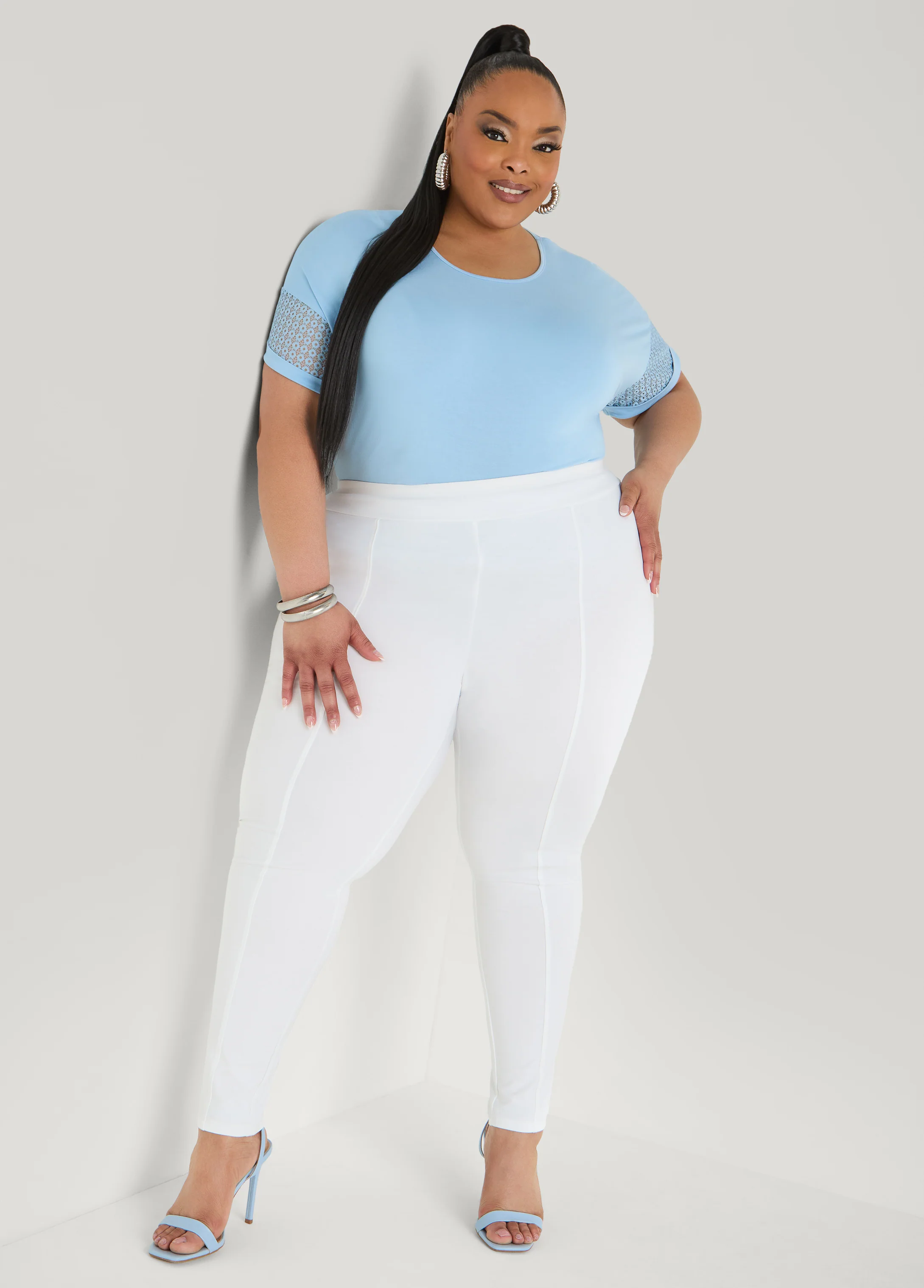 Crochet Paneled T Shirt - Image 11