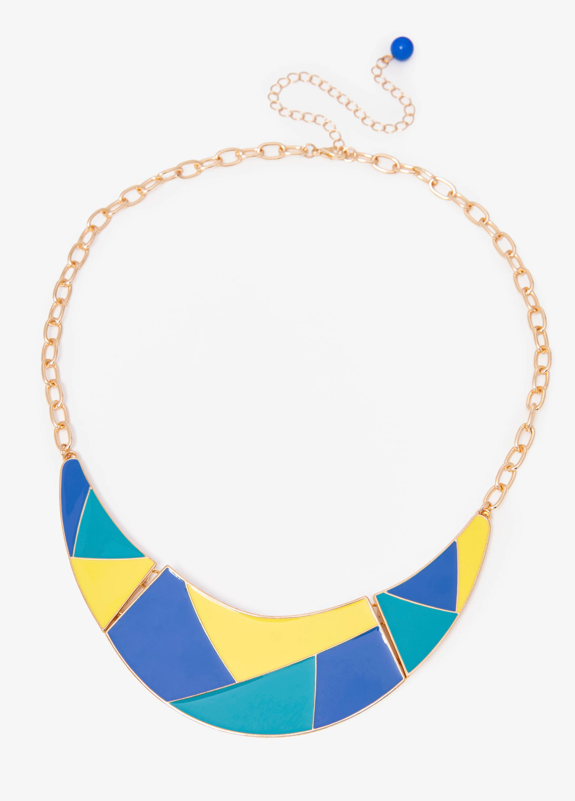Colorblock Crescent Necklace - Image 2