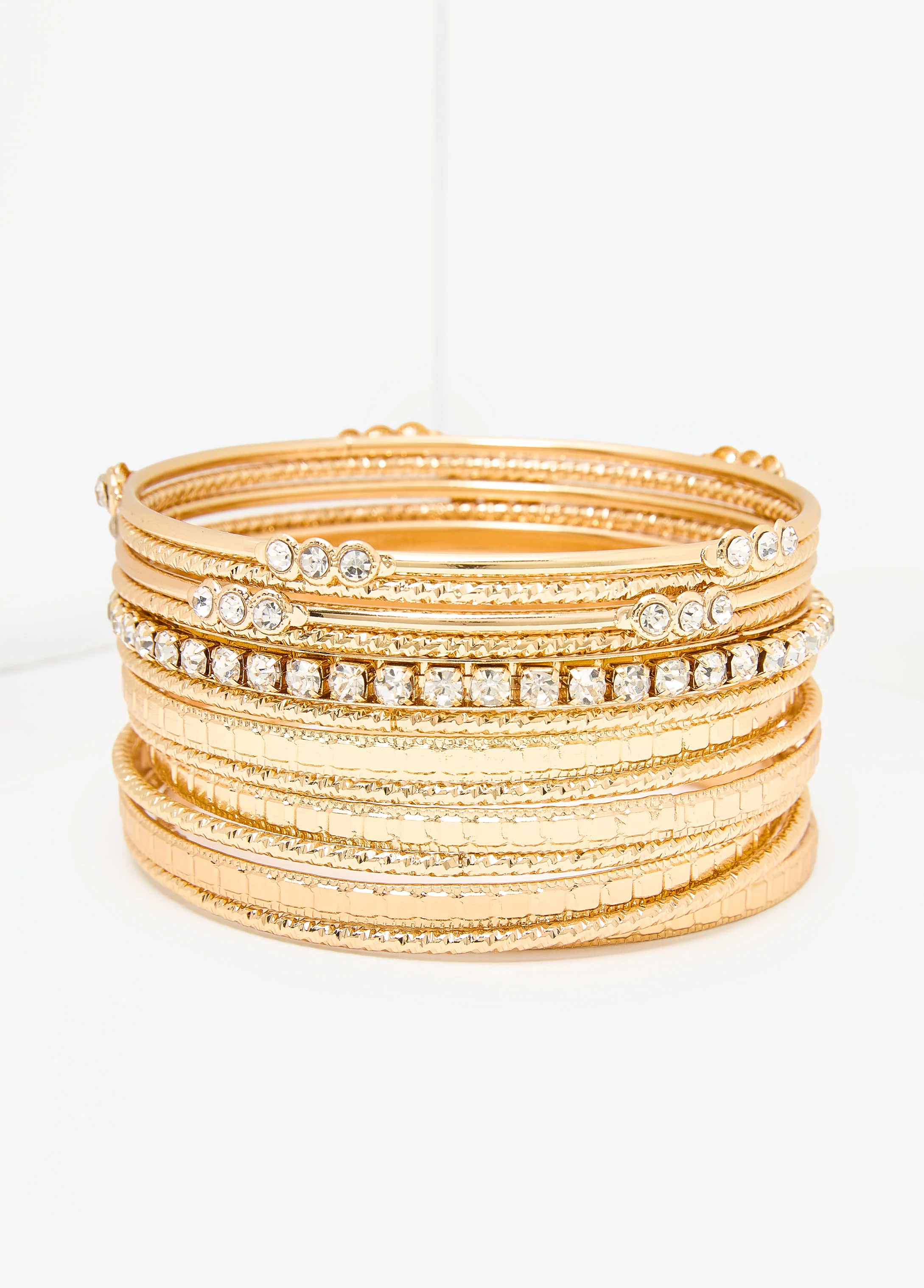 Set Of 13 Gold Tone Bangles - Image 2