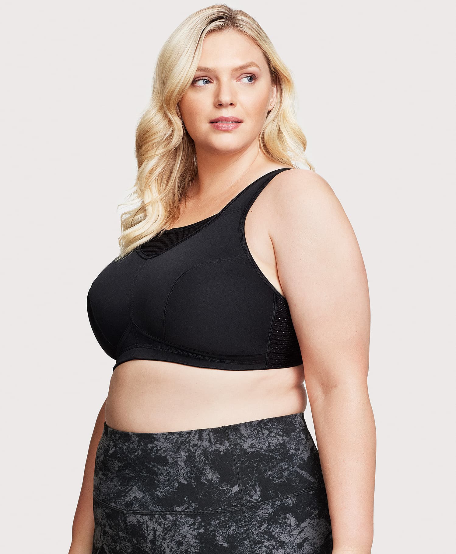 No-Bounce Camisole Elite Sports Bra Black - Image 3