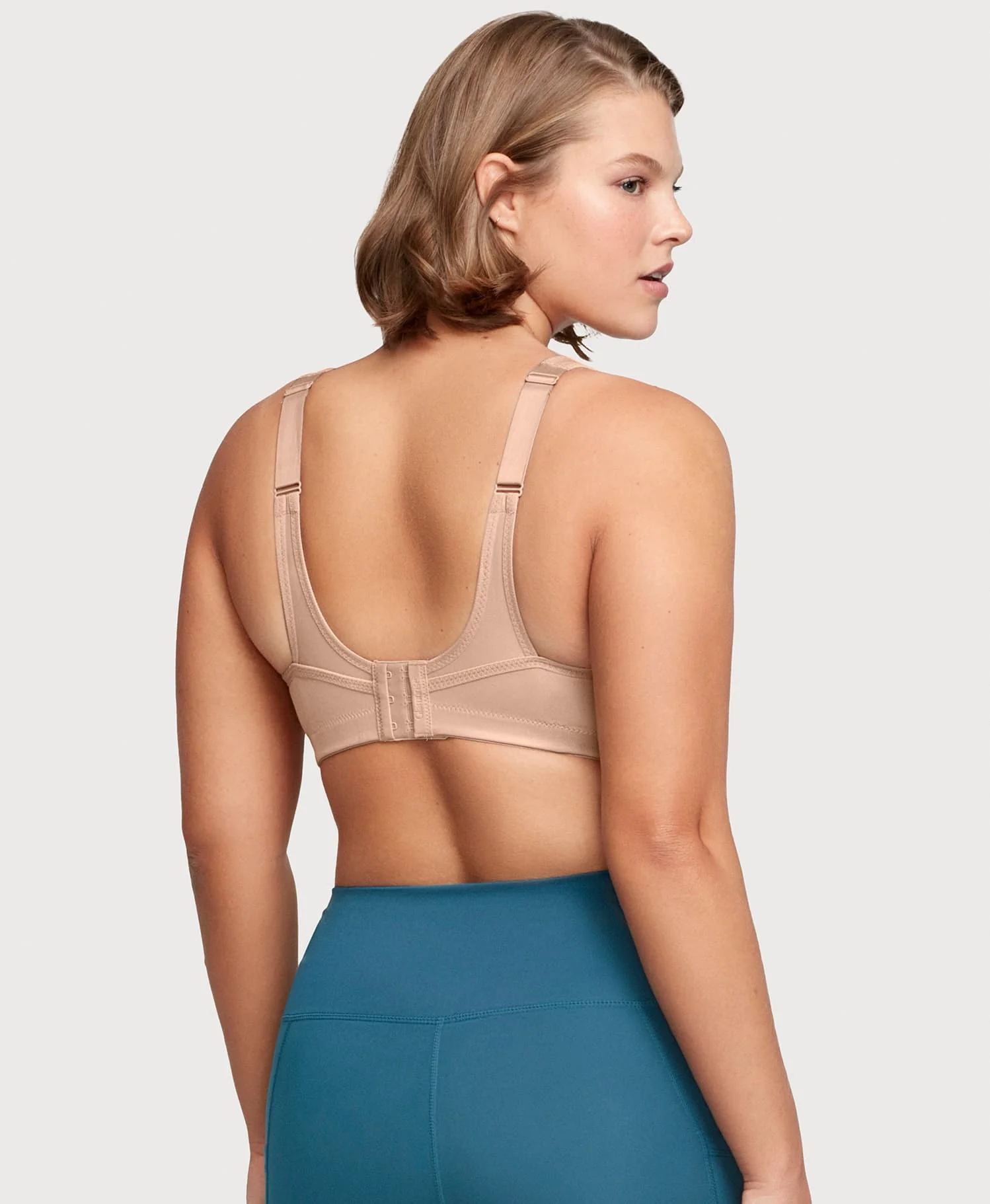 No-Bounce Camisole Sports Bra Cafe - Image 2