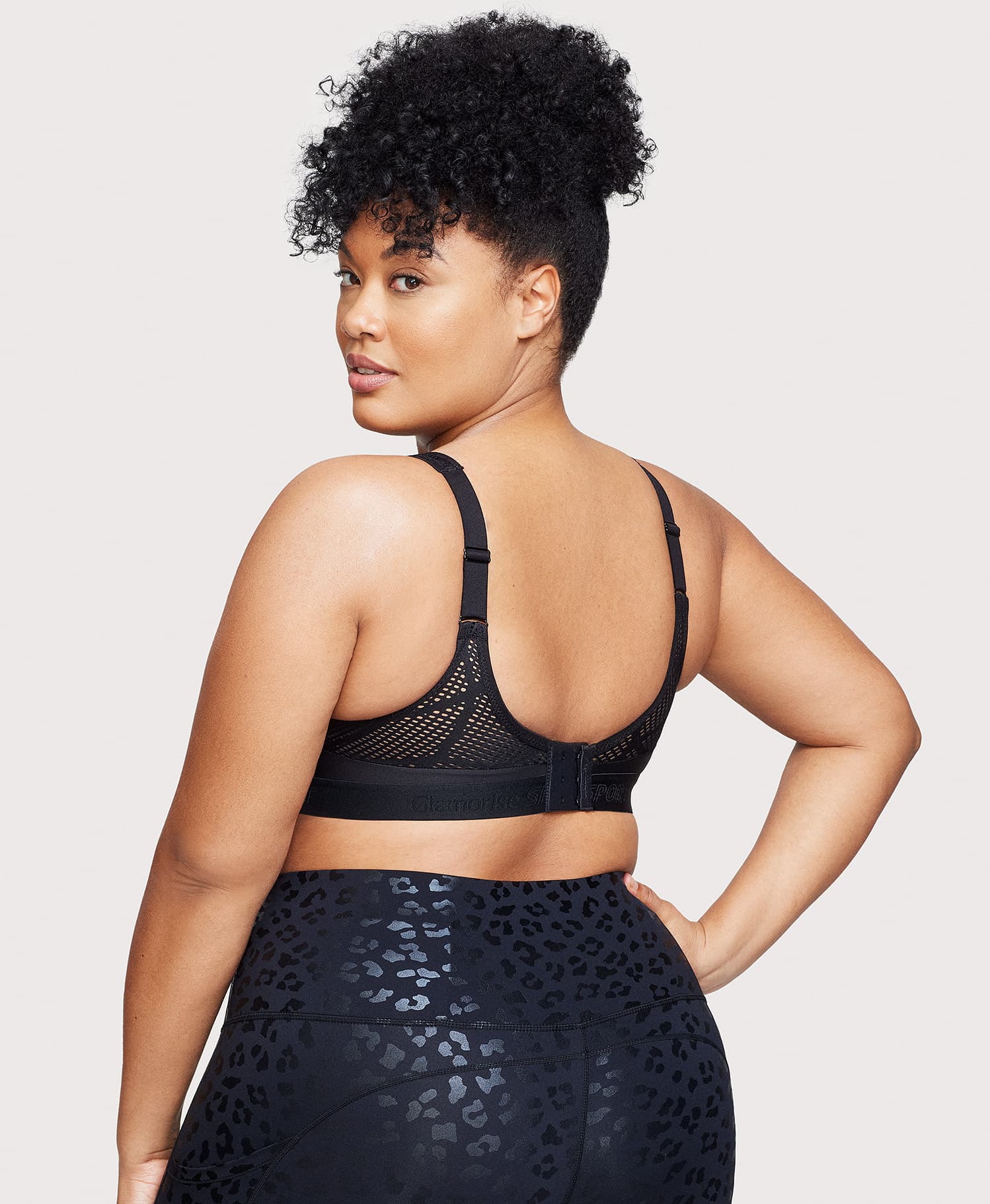 No-Sweat Mesh Sports Bra Black - Image 2