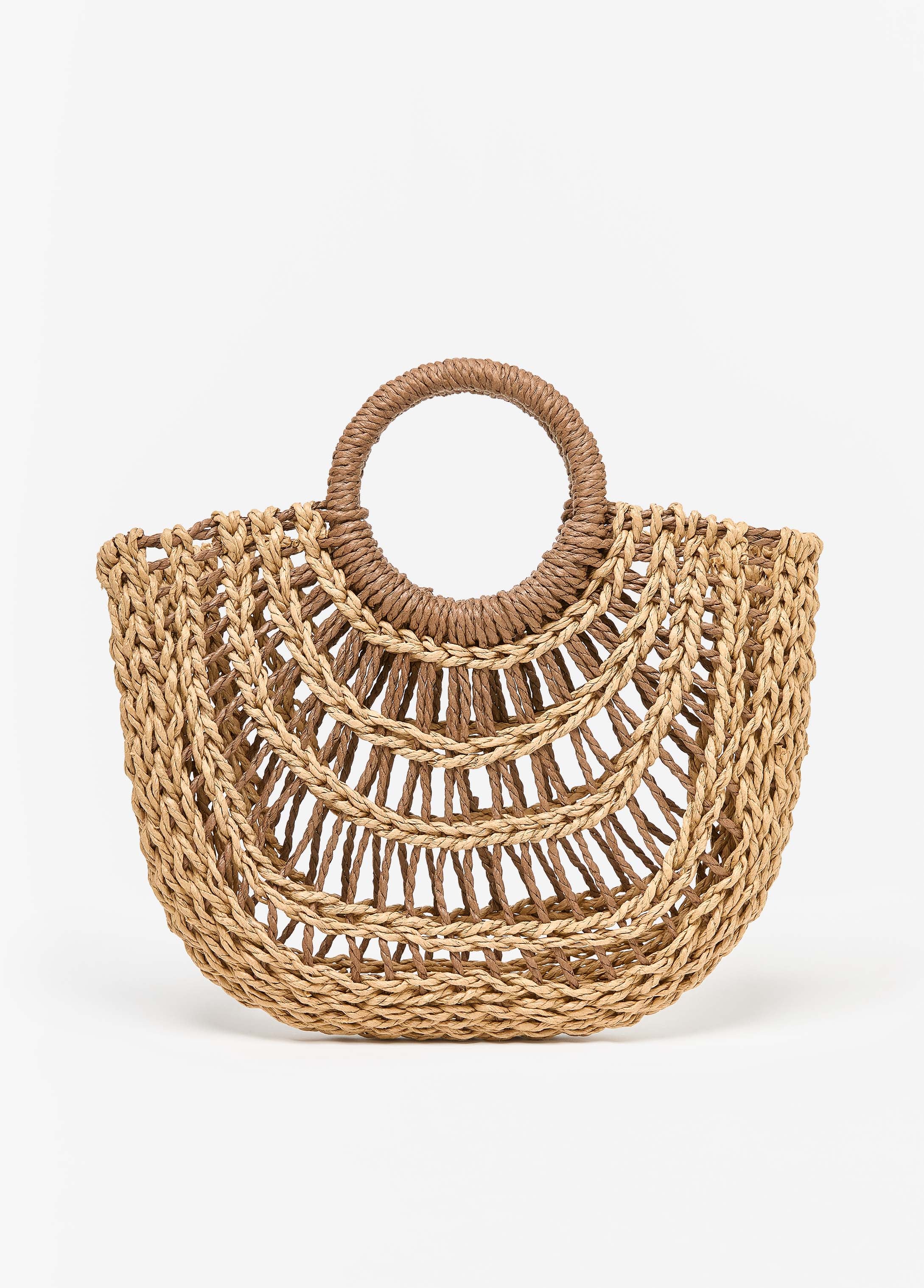 Braided Straw Tote - Image 3