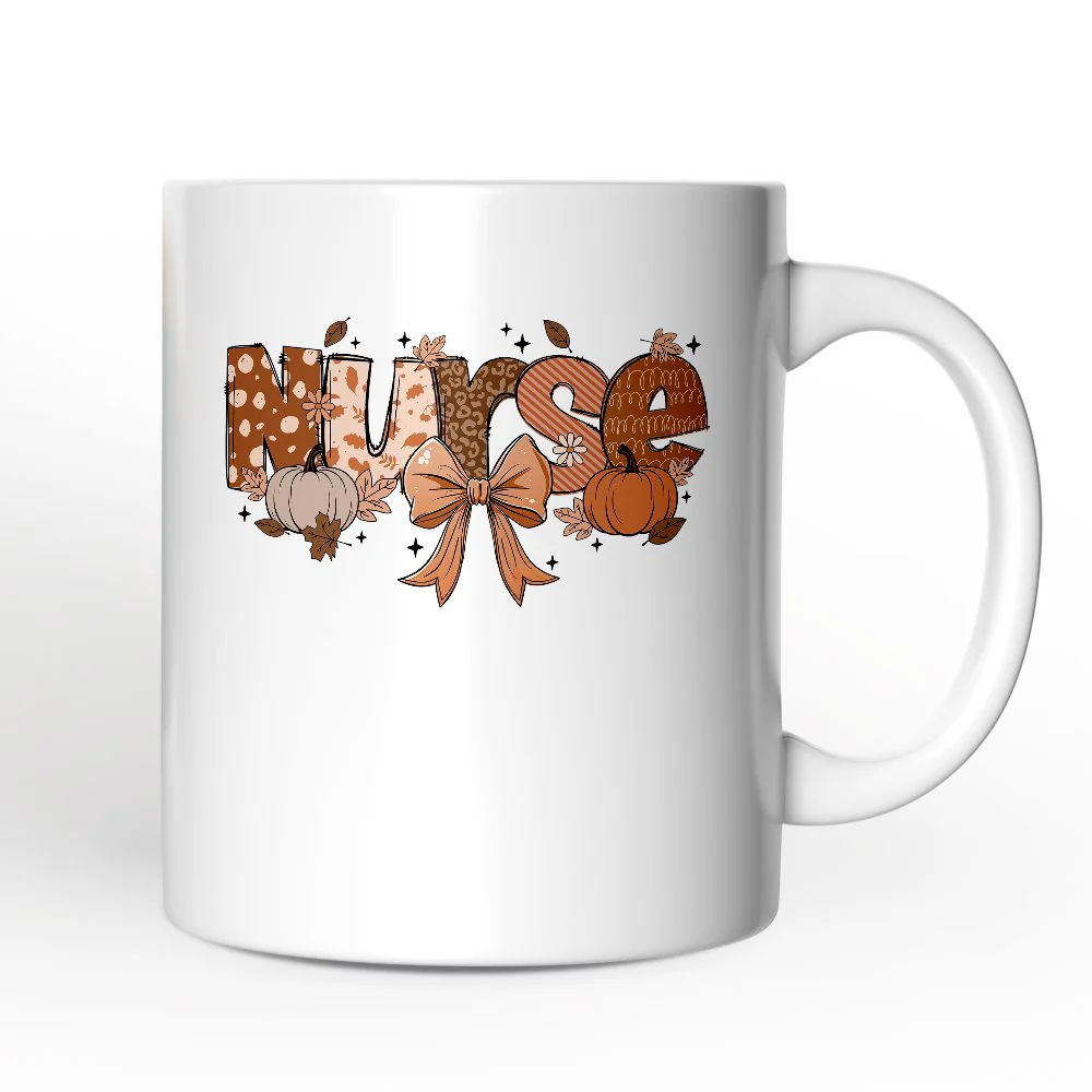 Pumpkin Nurse Ceramic Mug - Image 2