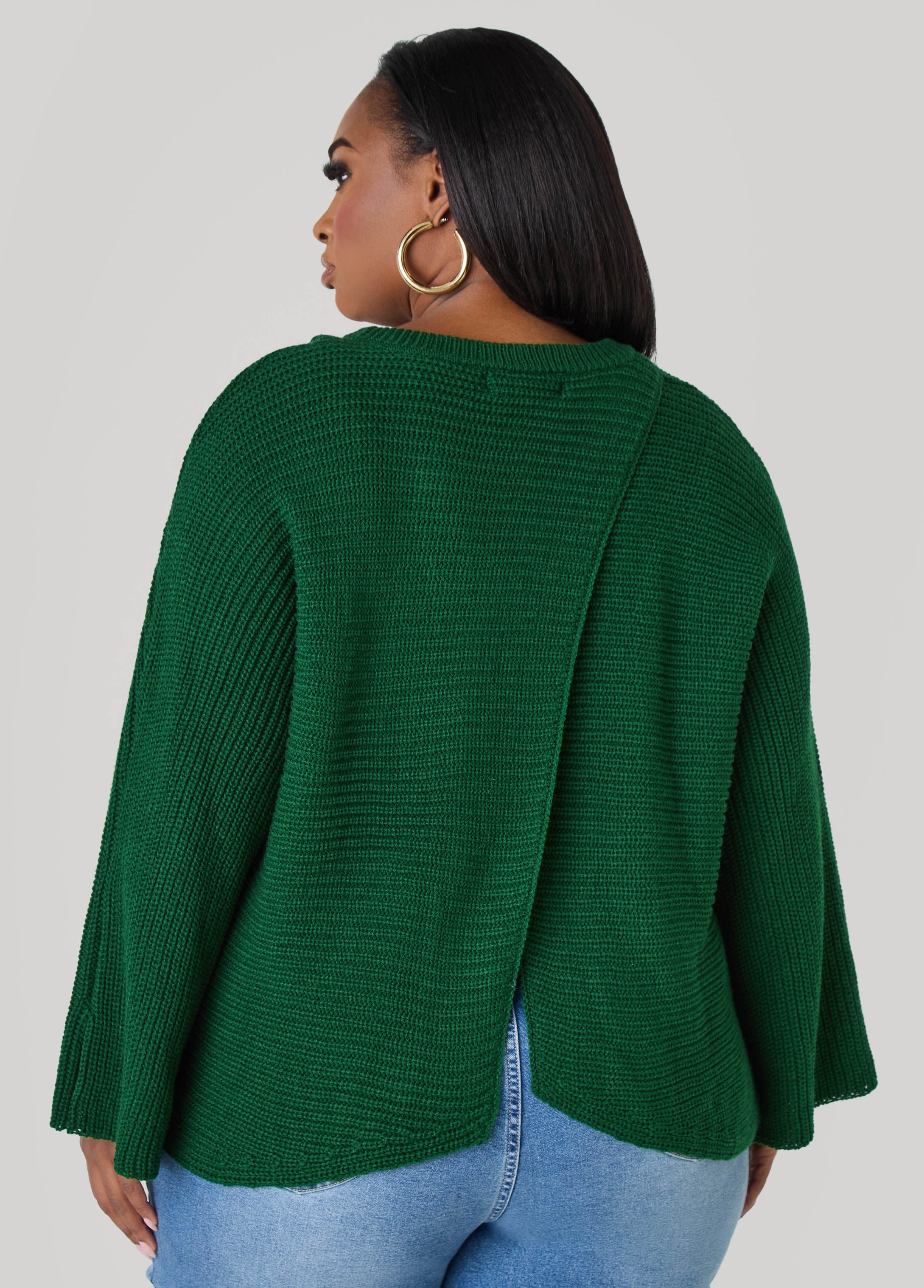 Crisscross Ribbed Sweater - Image 10