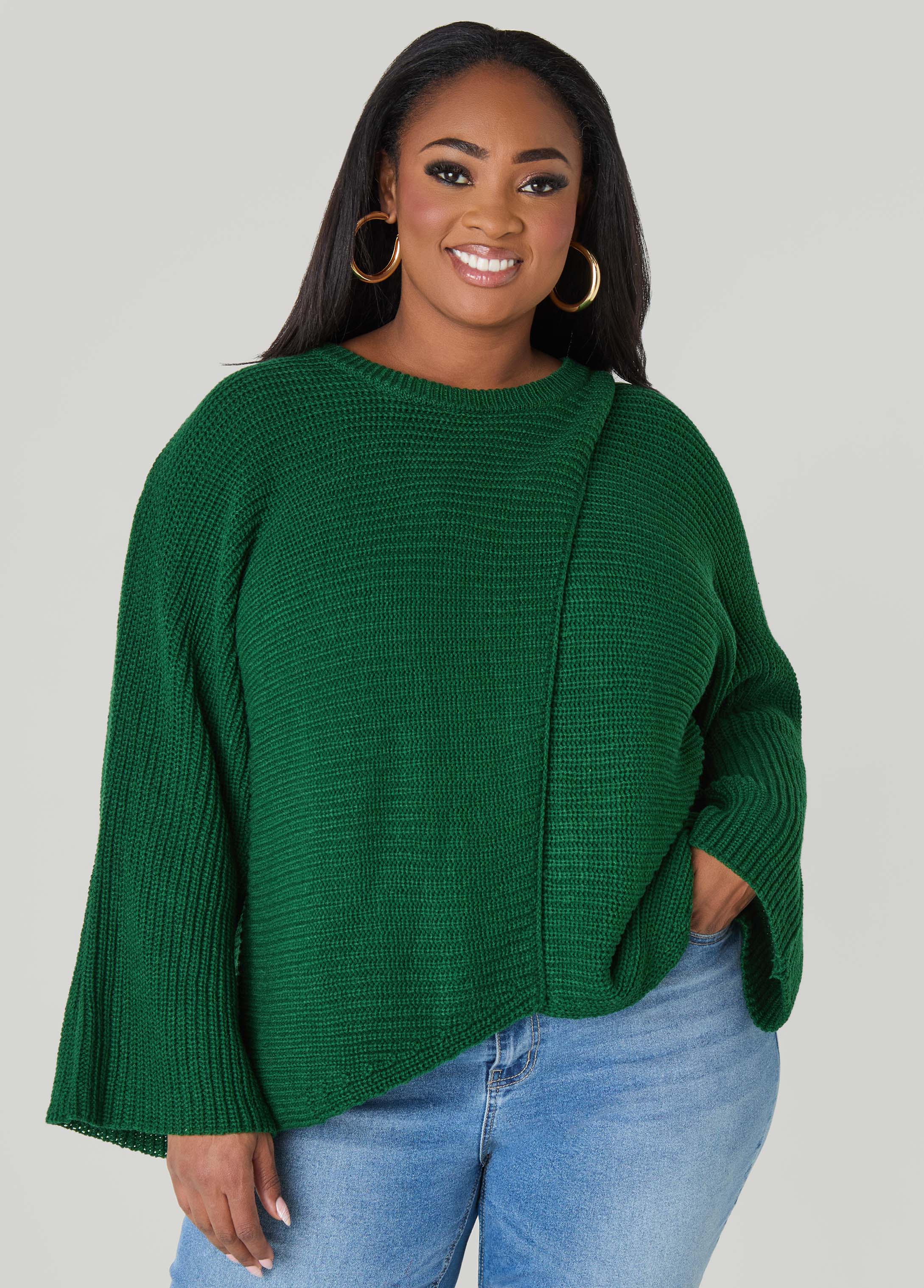 Crisscross Ribbed Sweater - Image 11