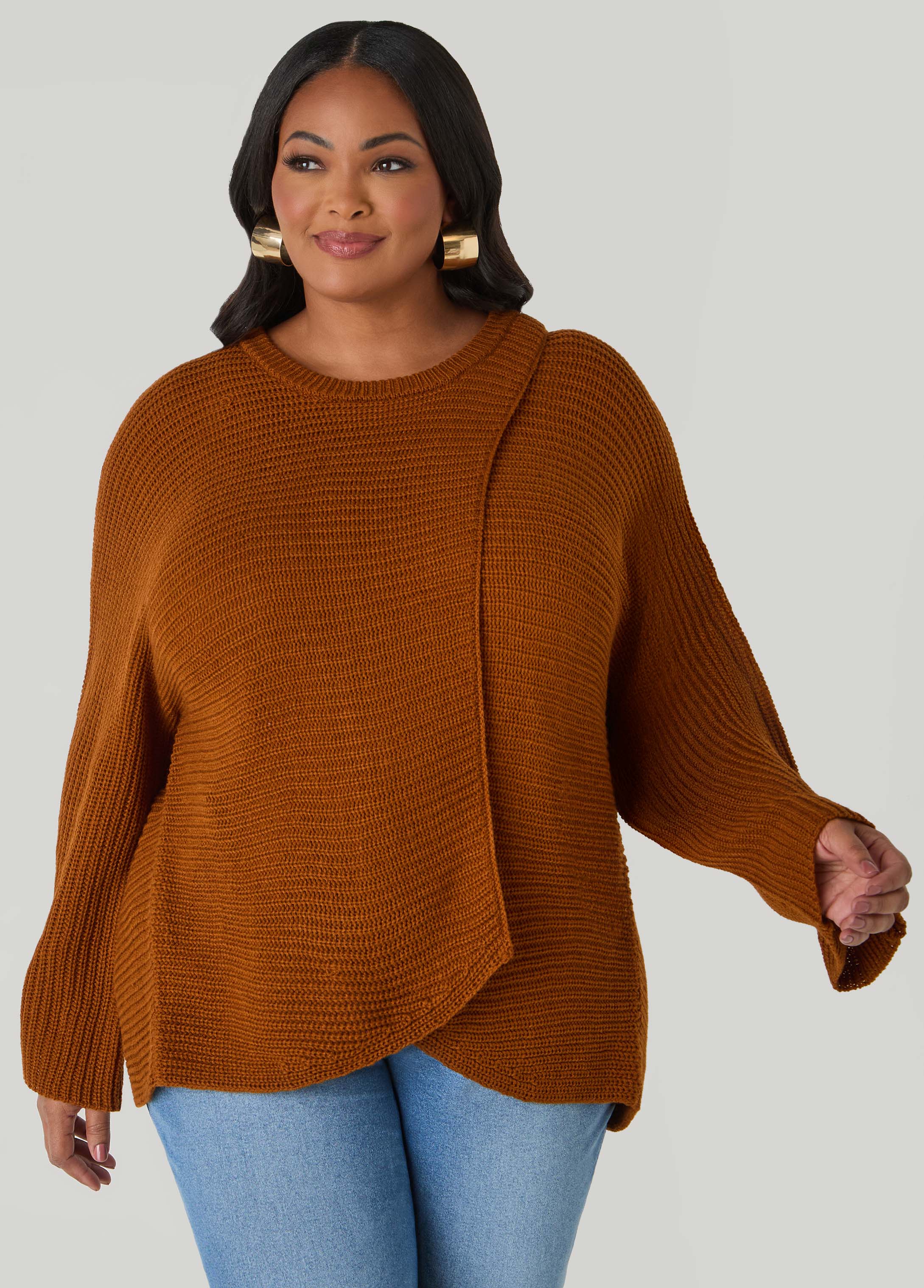 Crisscross Ribbed Sweater - Image 5