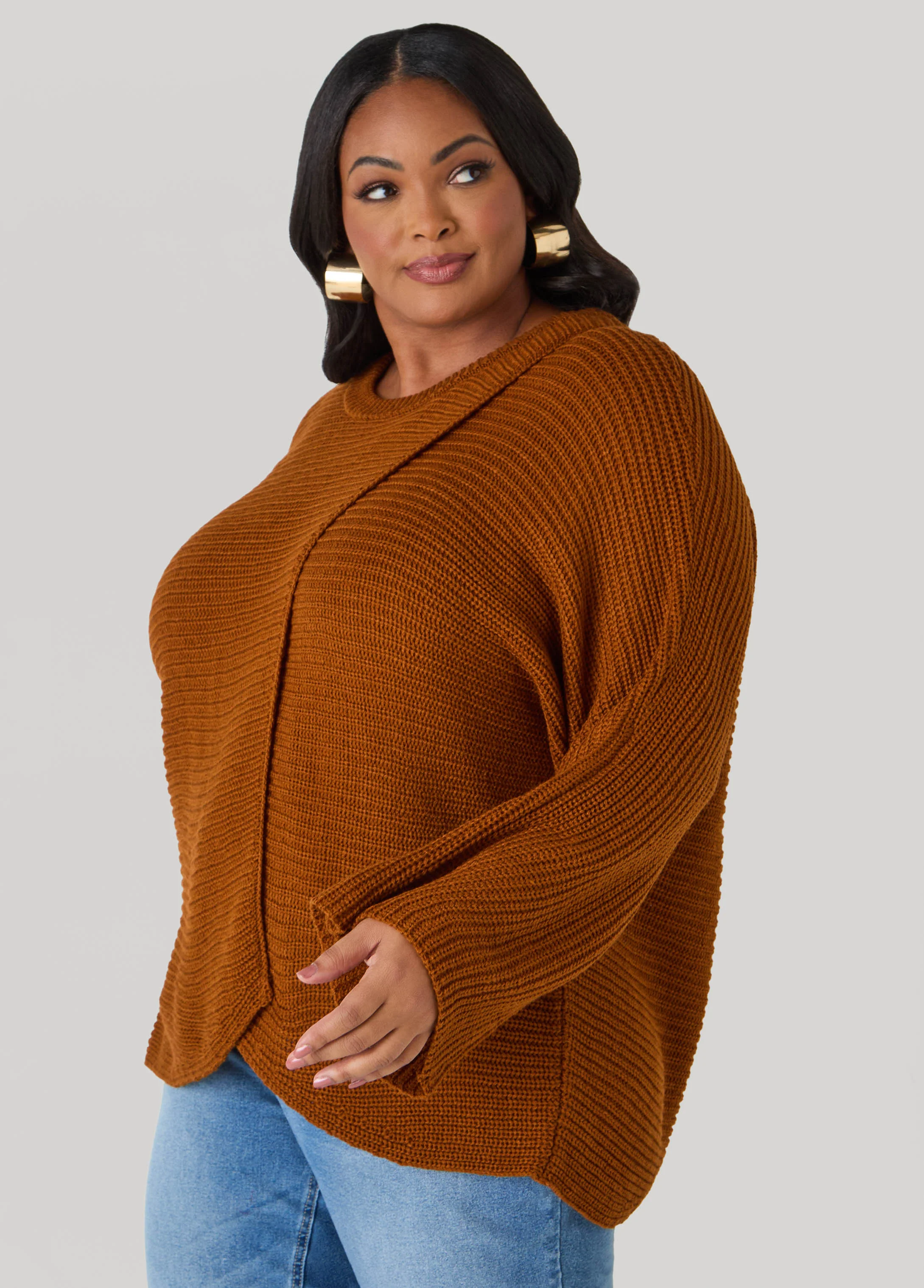 Crisscross Ribbed Sweater - Image 8