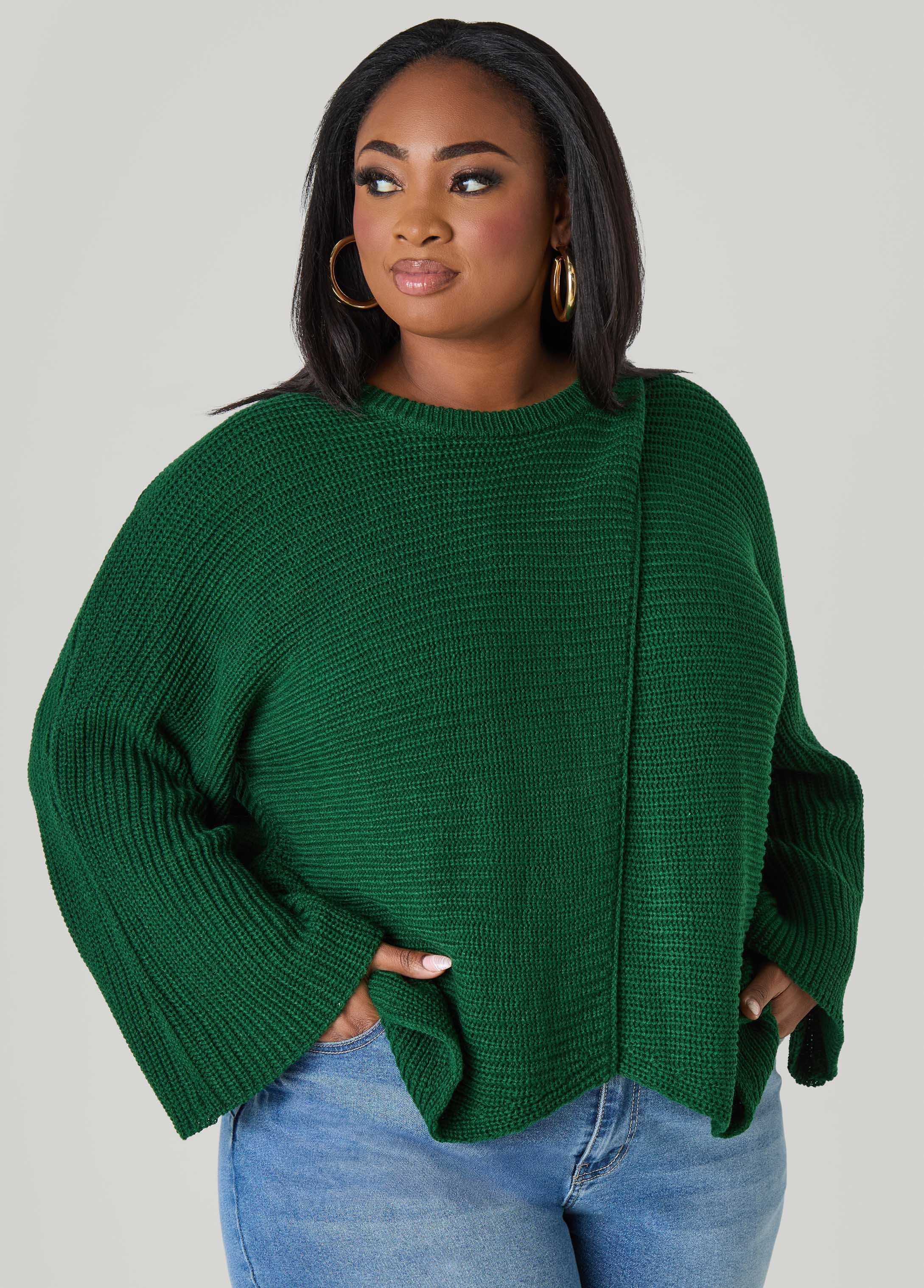 Crisscross Ribbed Sweater - Image 9