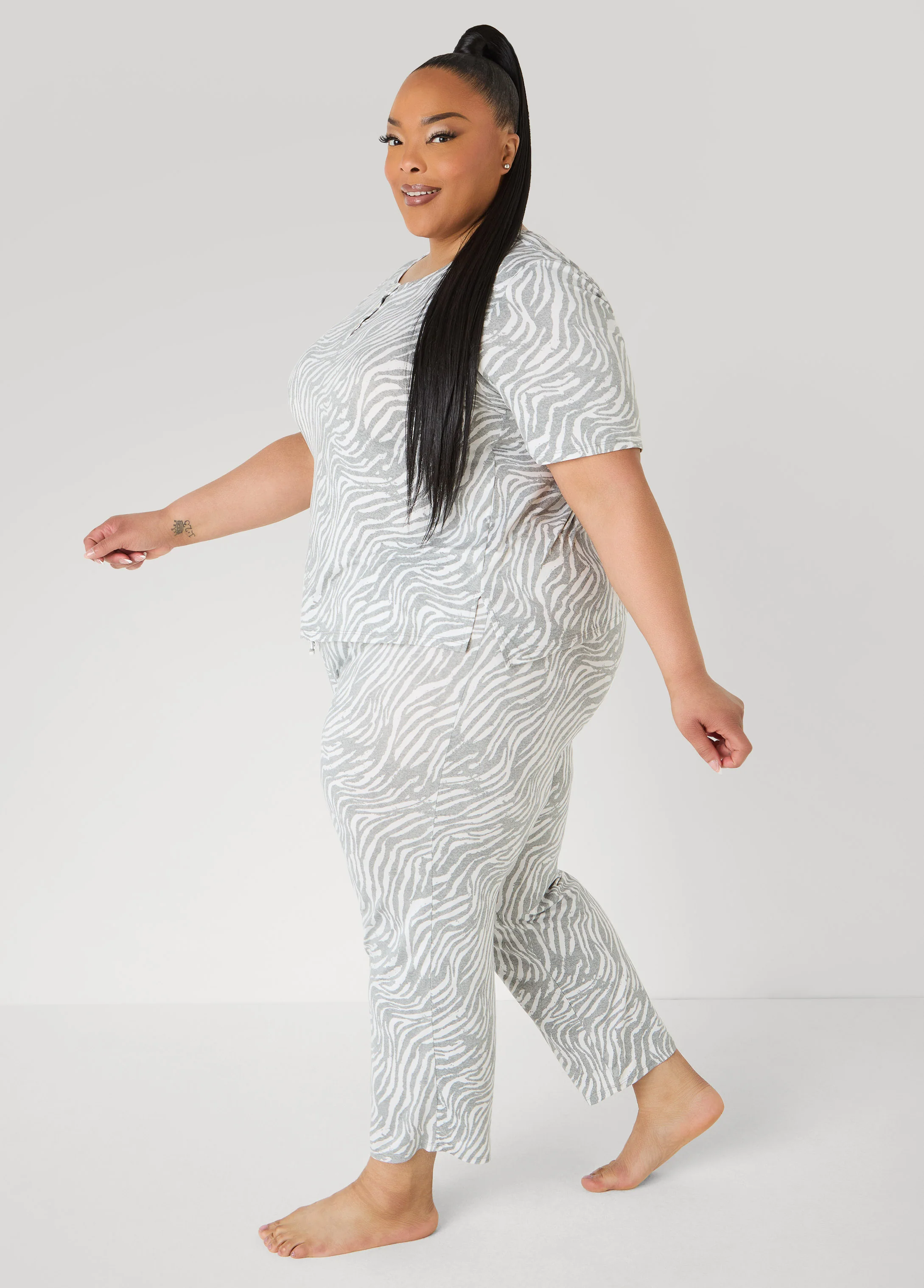Anne Klein Zebra PJs Set - Image 3