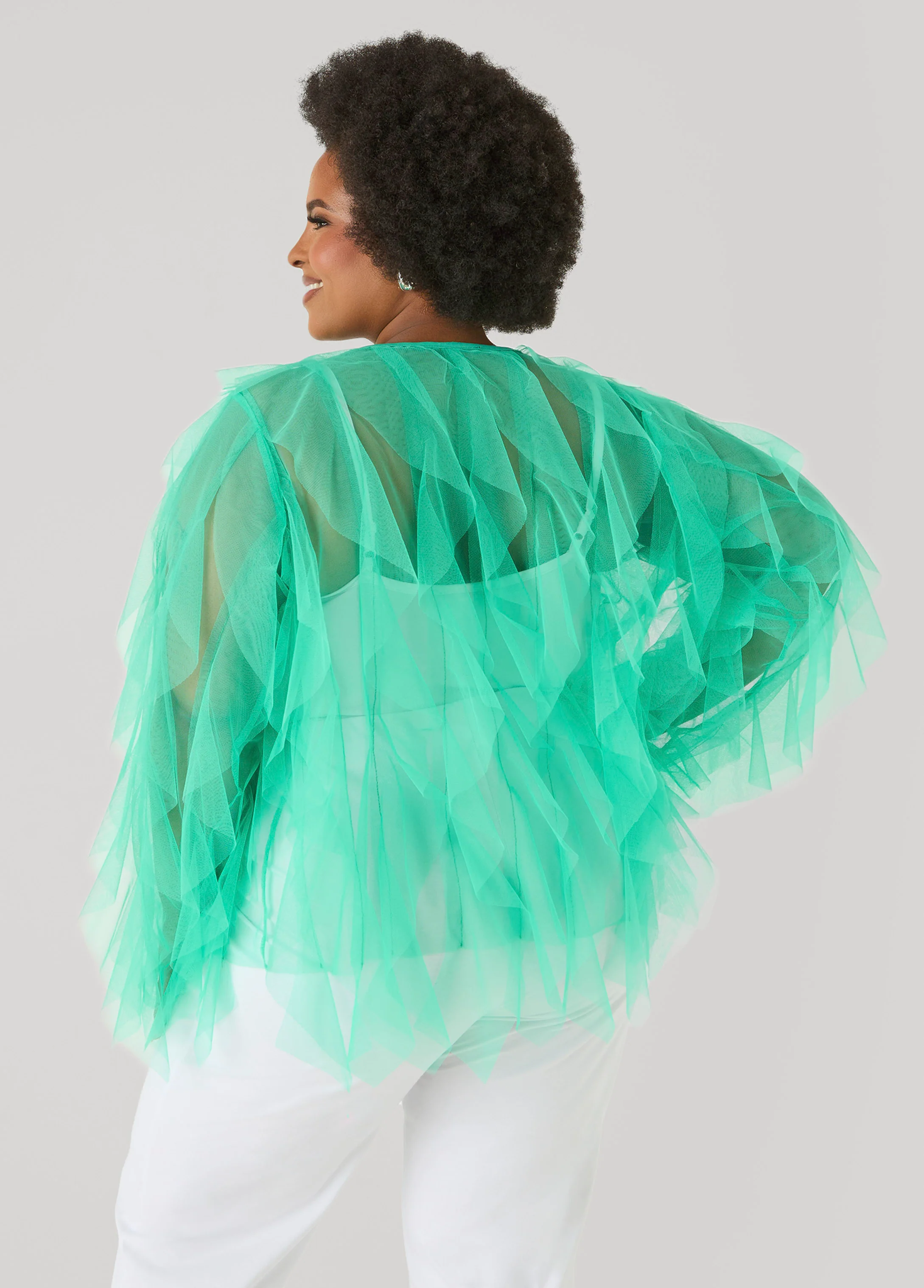 Ruffled Tulle Jacket - Image 2