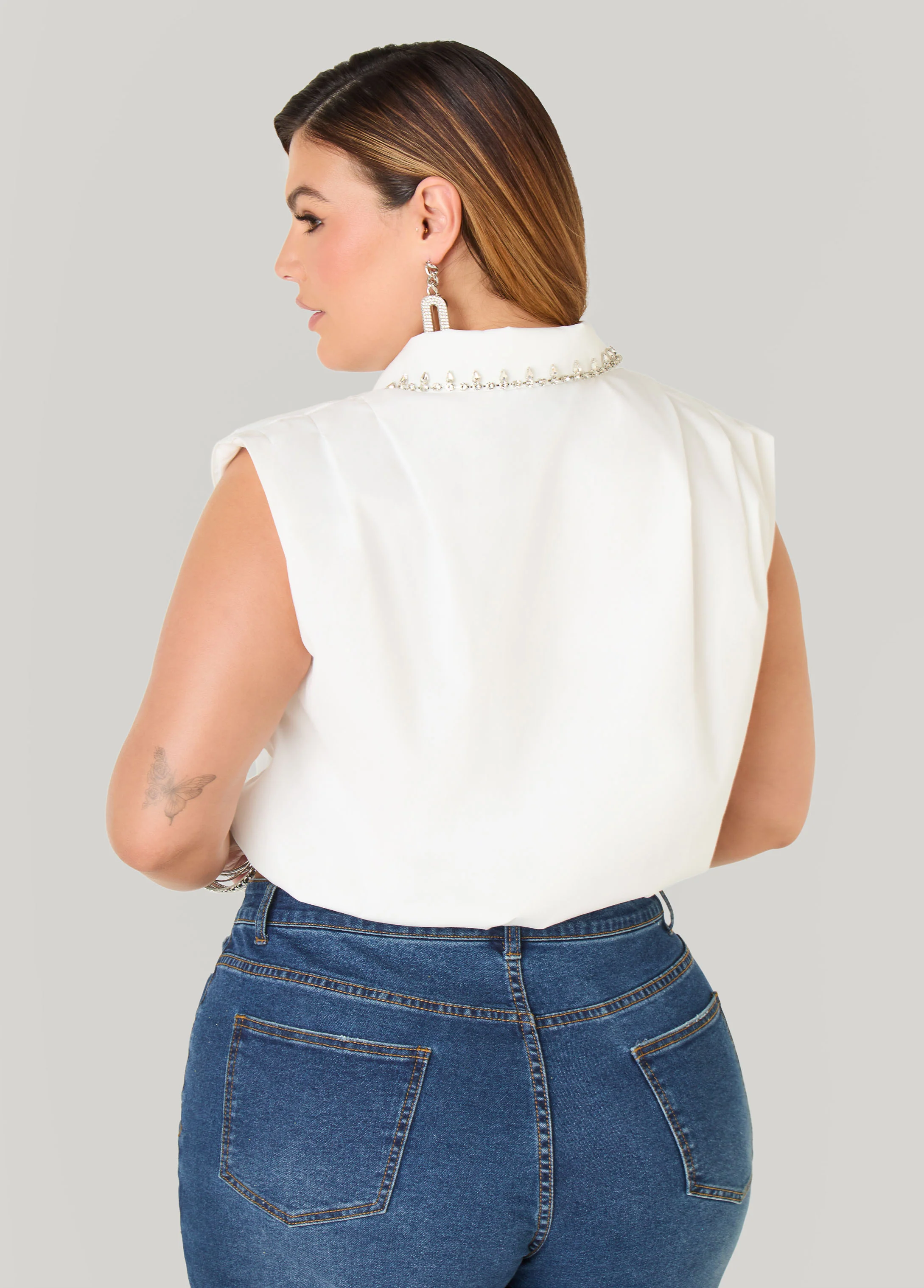 Crystal Bubble Crop Top - Image 2