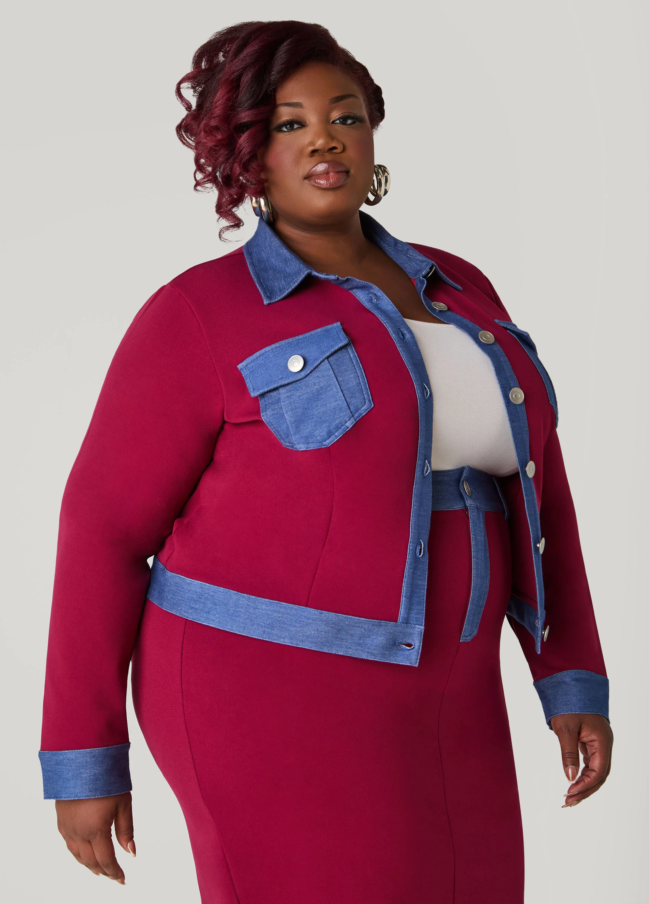 Denim Panel Jacket - Image 3