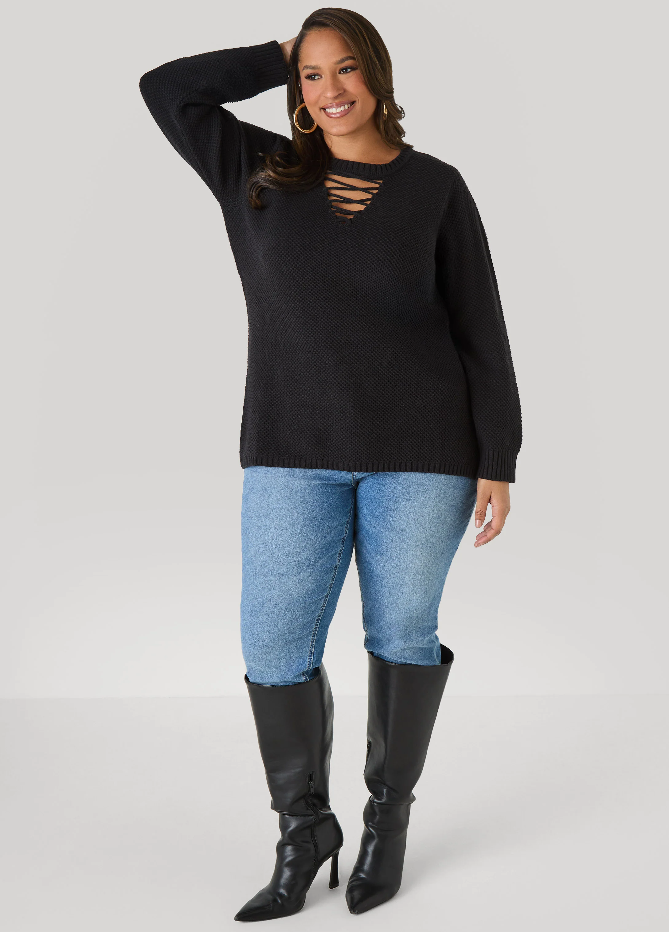 Lace Up Sweater - Image 4