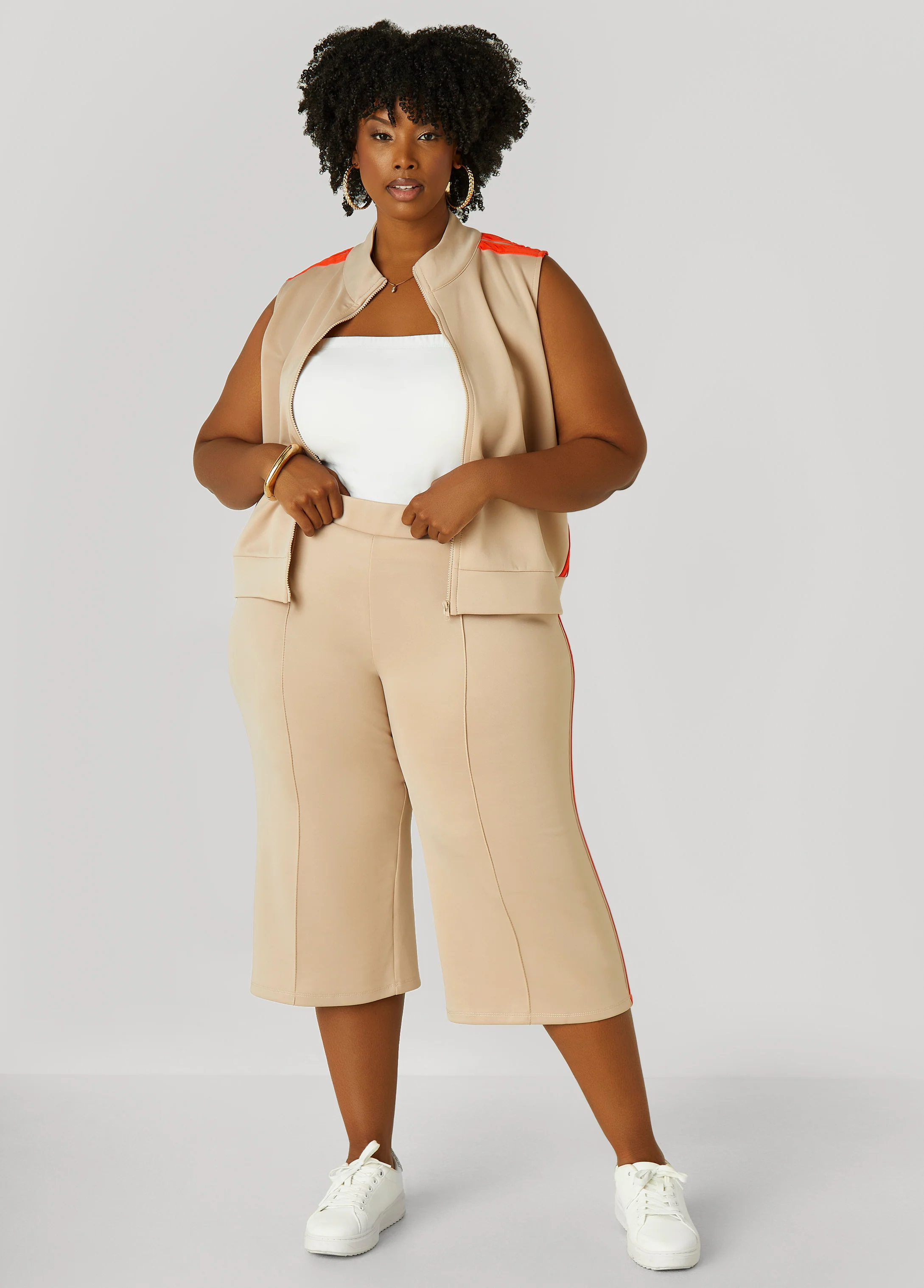 Stripe Trimmed Track Vest - Image 4
