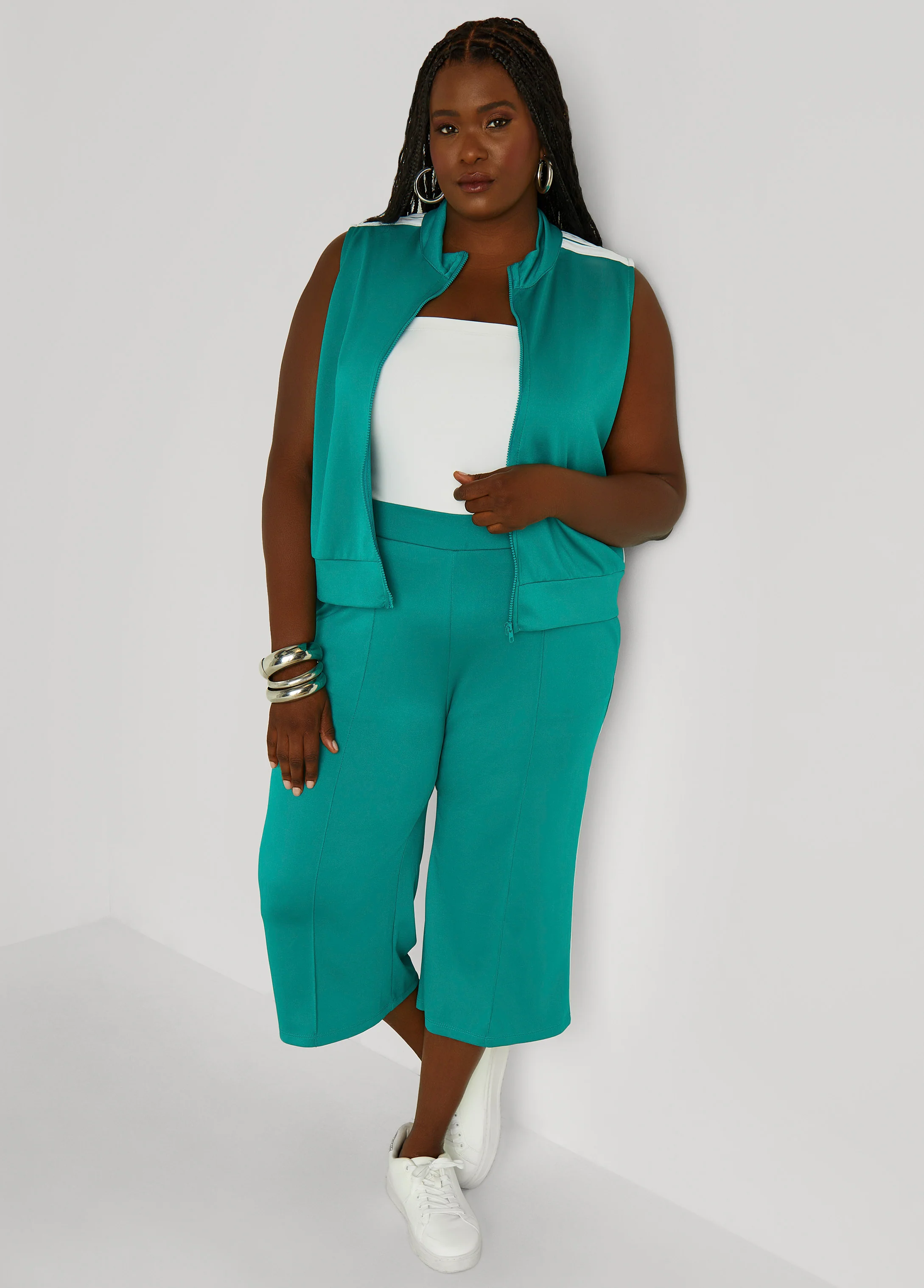 Stripe Trimmed Track Vest - Image 7
