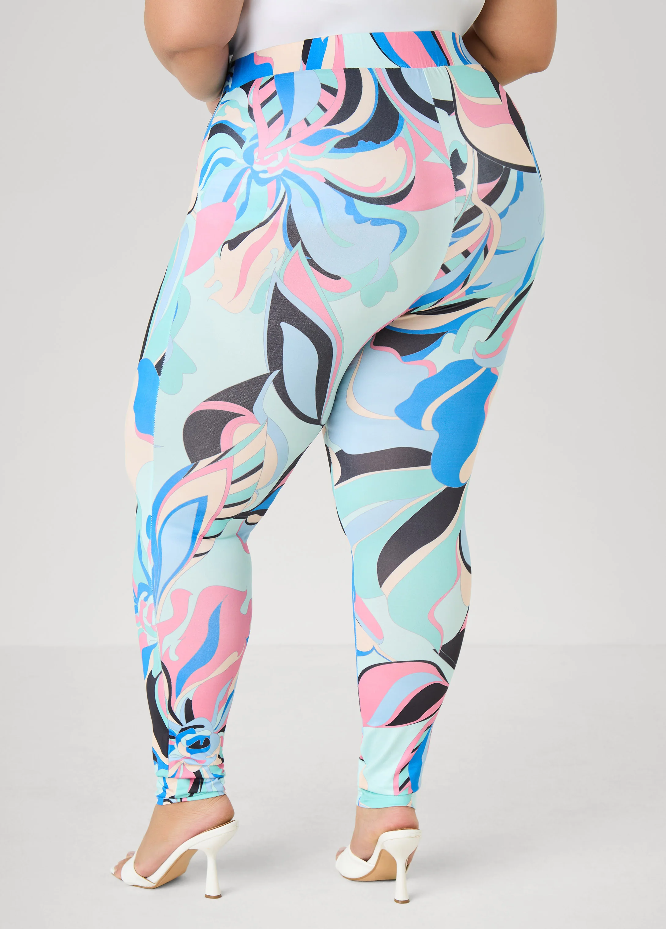 Floral High Rise Leggings - Image 2
