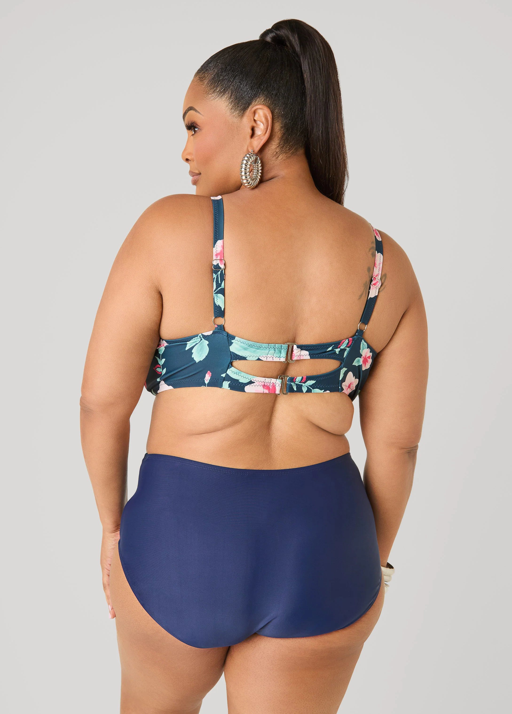 Convertible Floral Bikini Top - Image 2