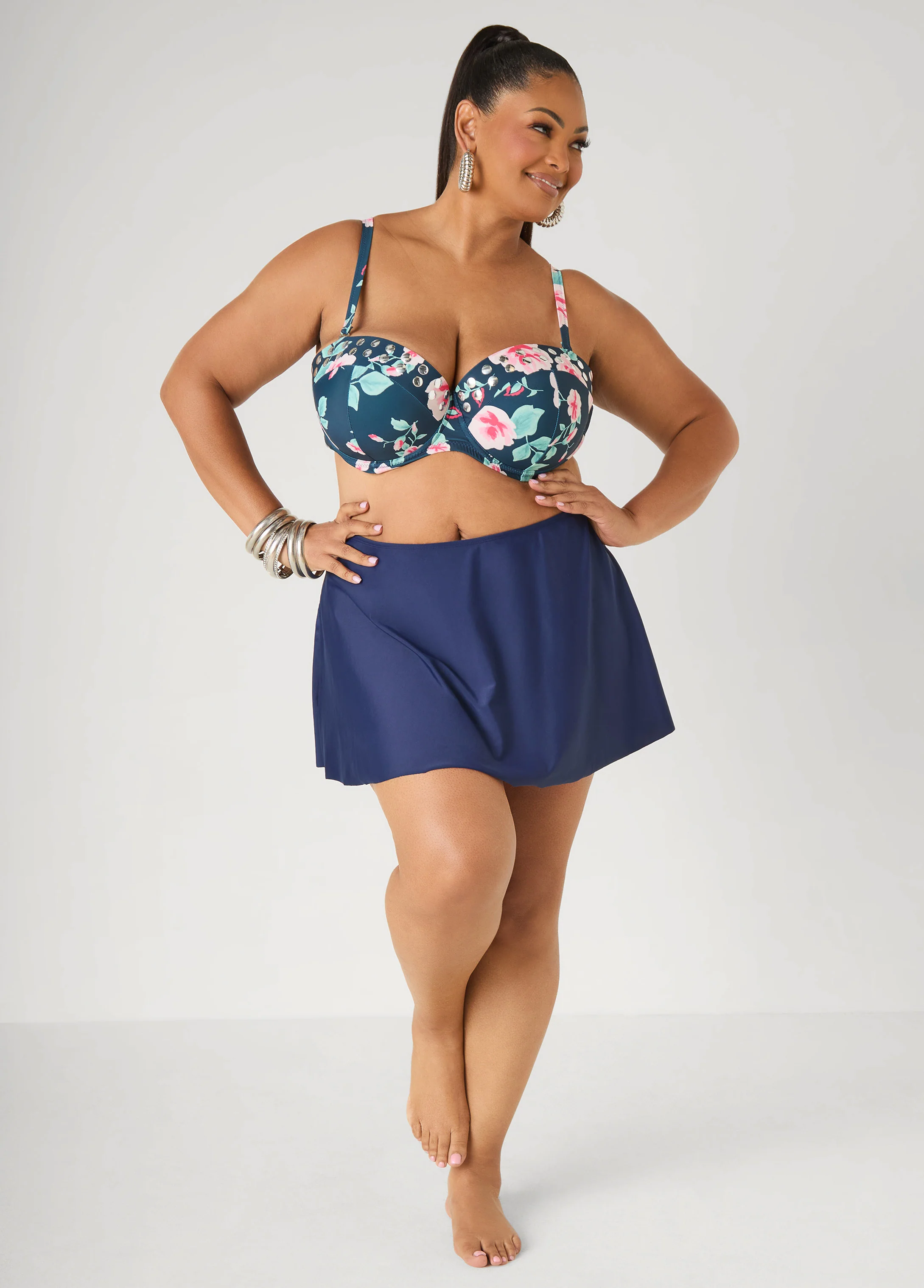 Convertible Floral Bikini Top - Image 3