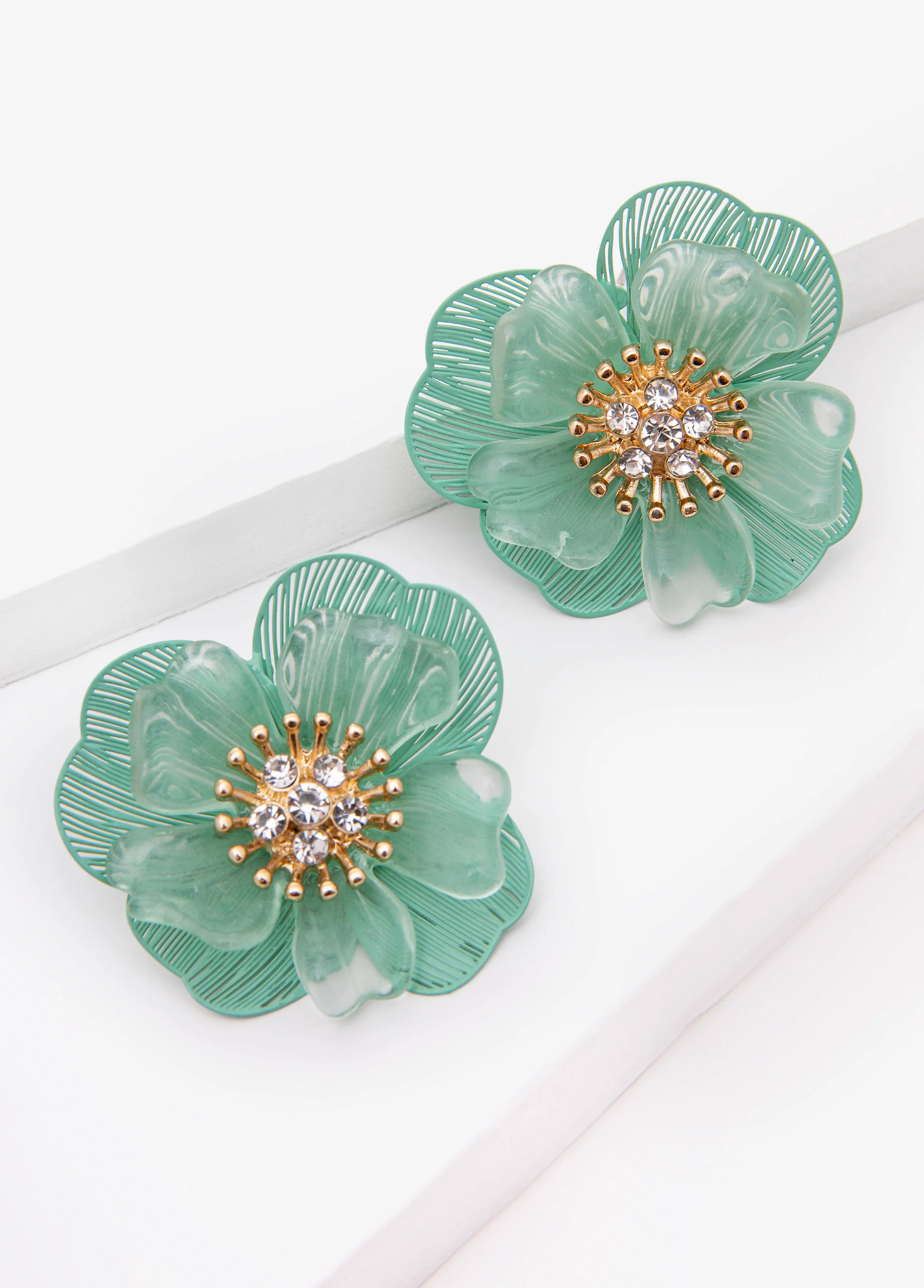 Flower Stud Earrings - Image 2