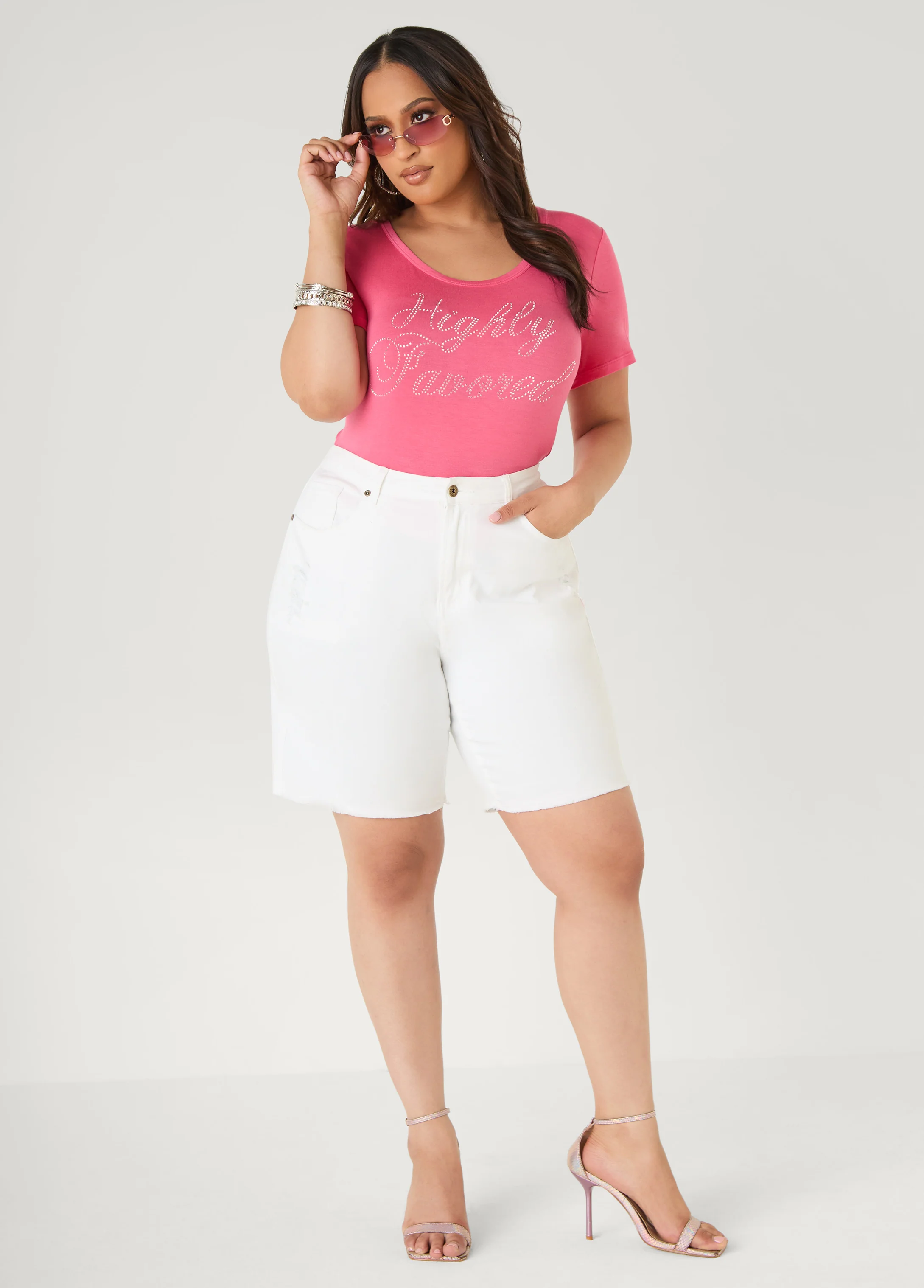 Highly Favored Crystal Tee - Image 3