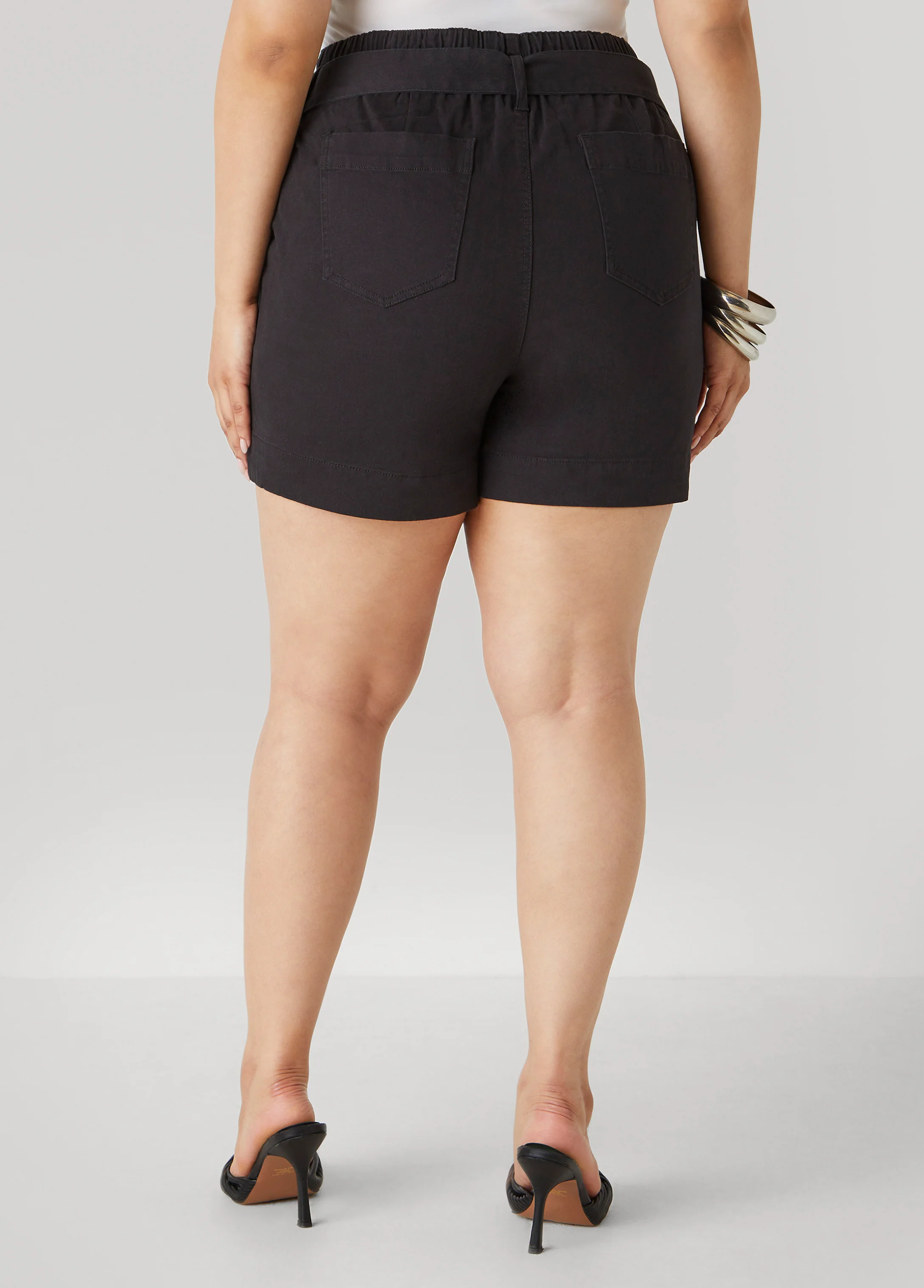 Belted Denim Shorts - Image 2