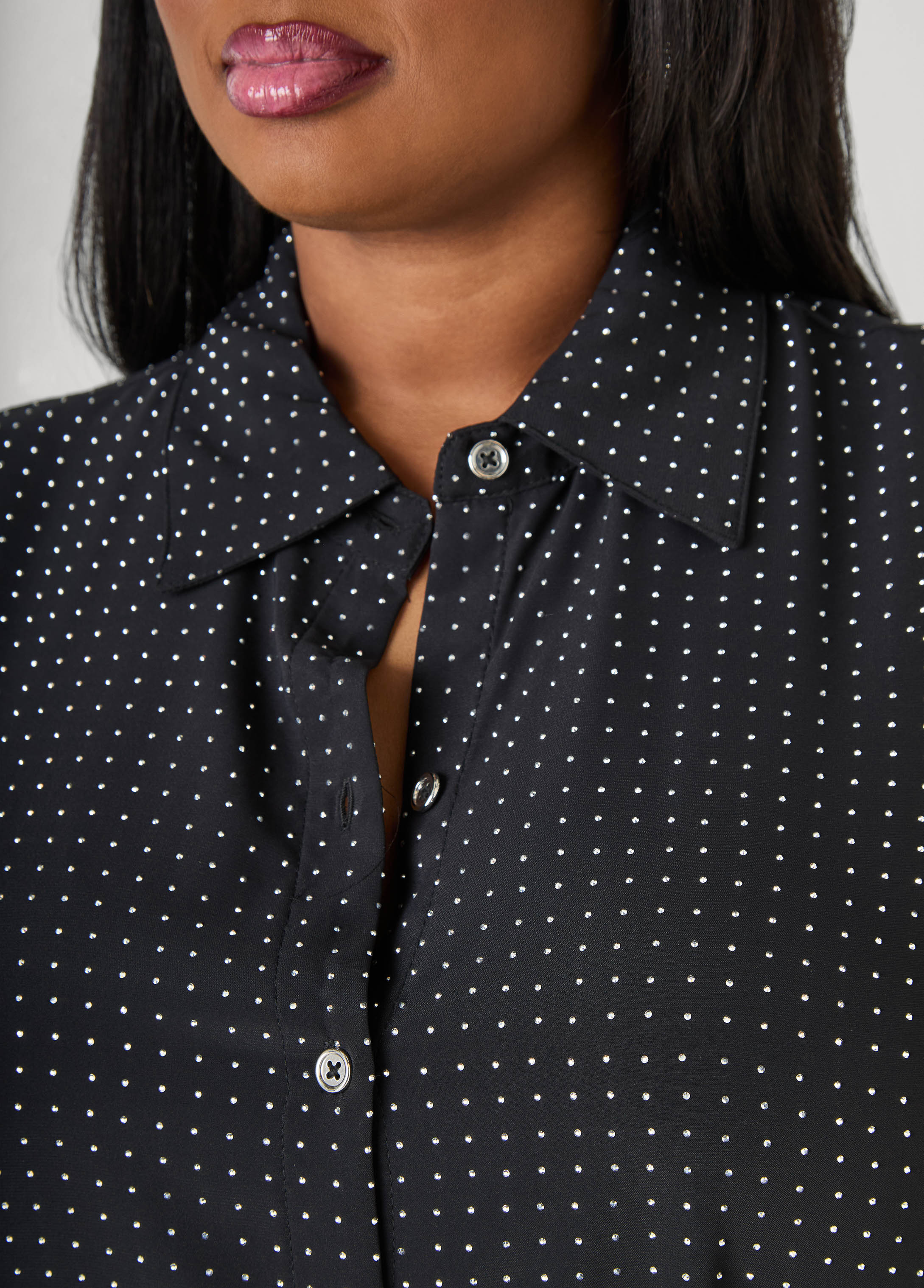 Studded Maxi Shirtdress - Image 4