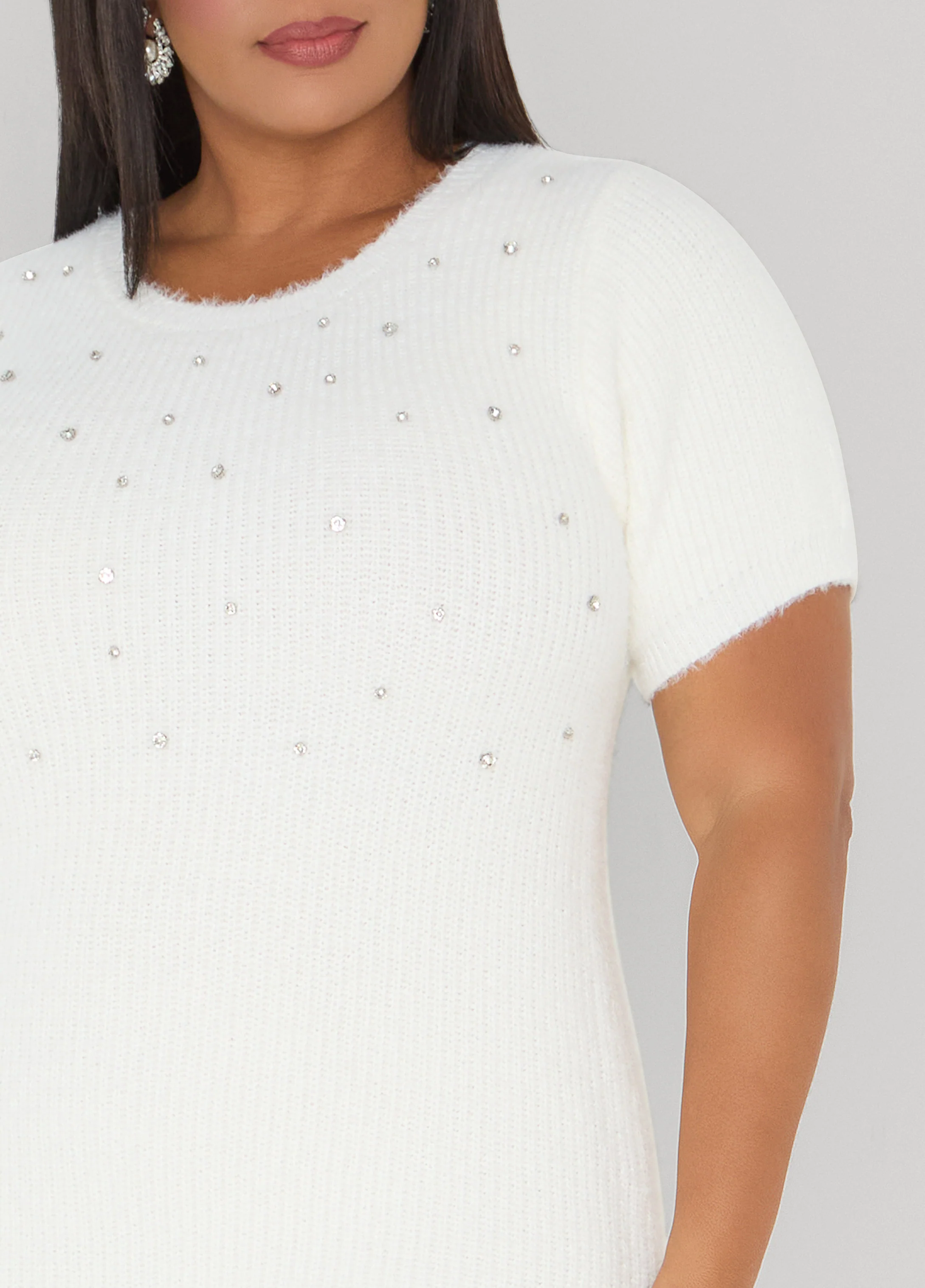 Embellished Sweater Dress - Image 4