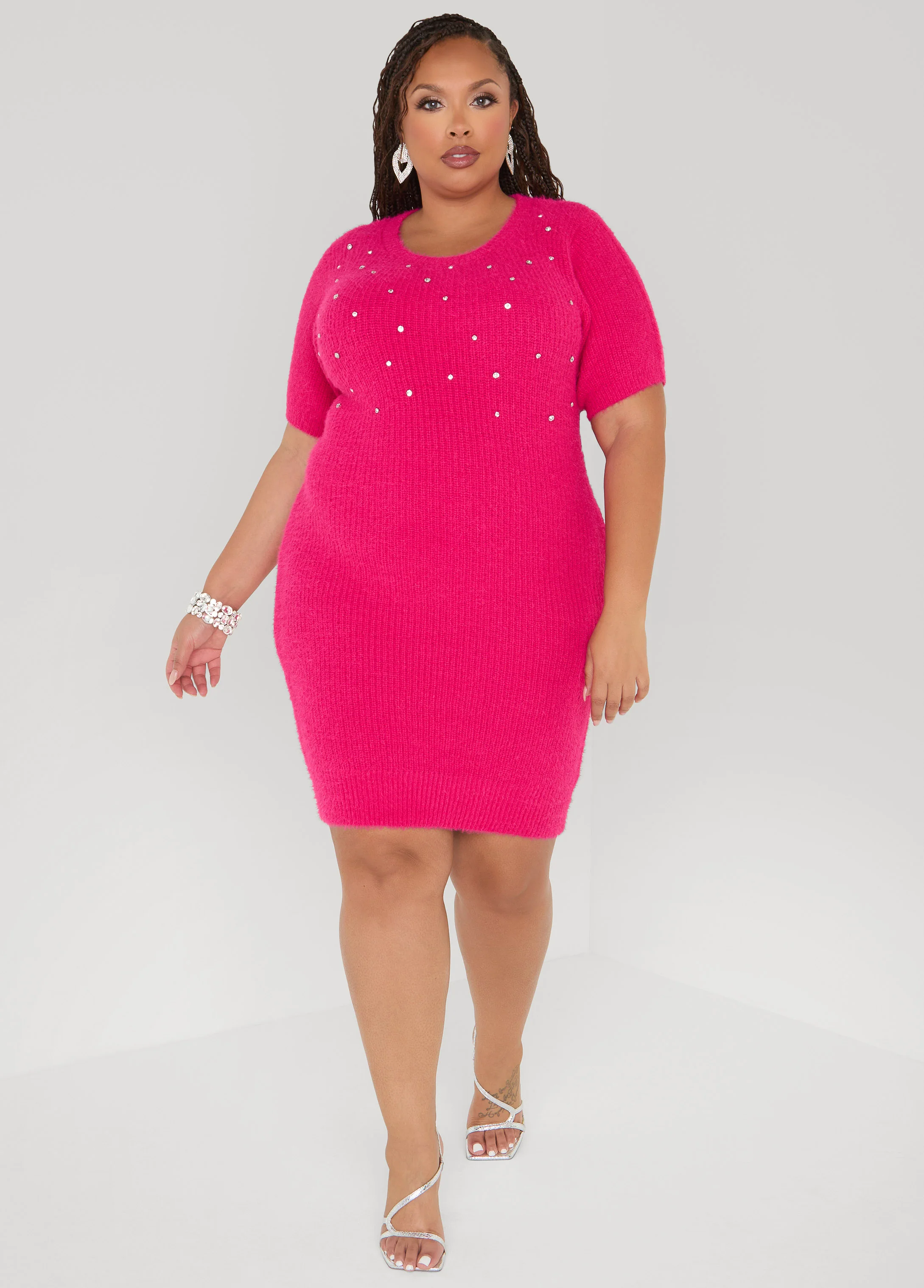 Embellished Sweater Dress - Image 5