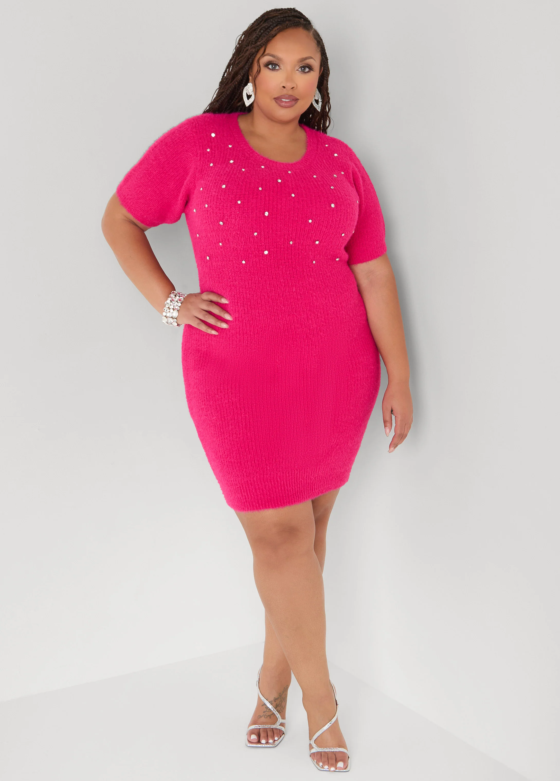 Embellished Sweater Dress - Image 7