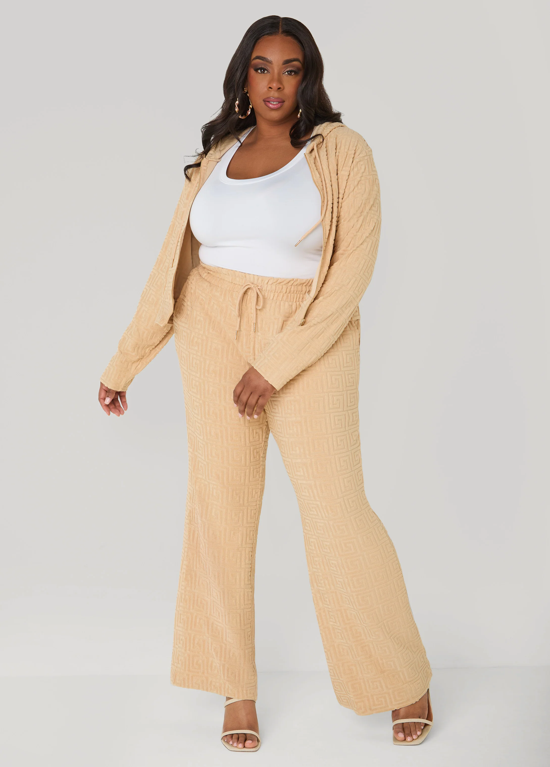 Greek Key Wide Leg Pants - Image 13