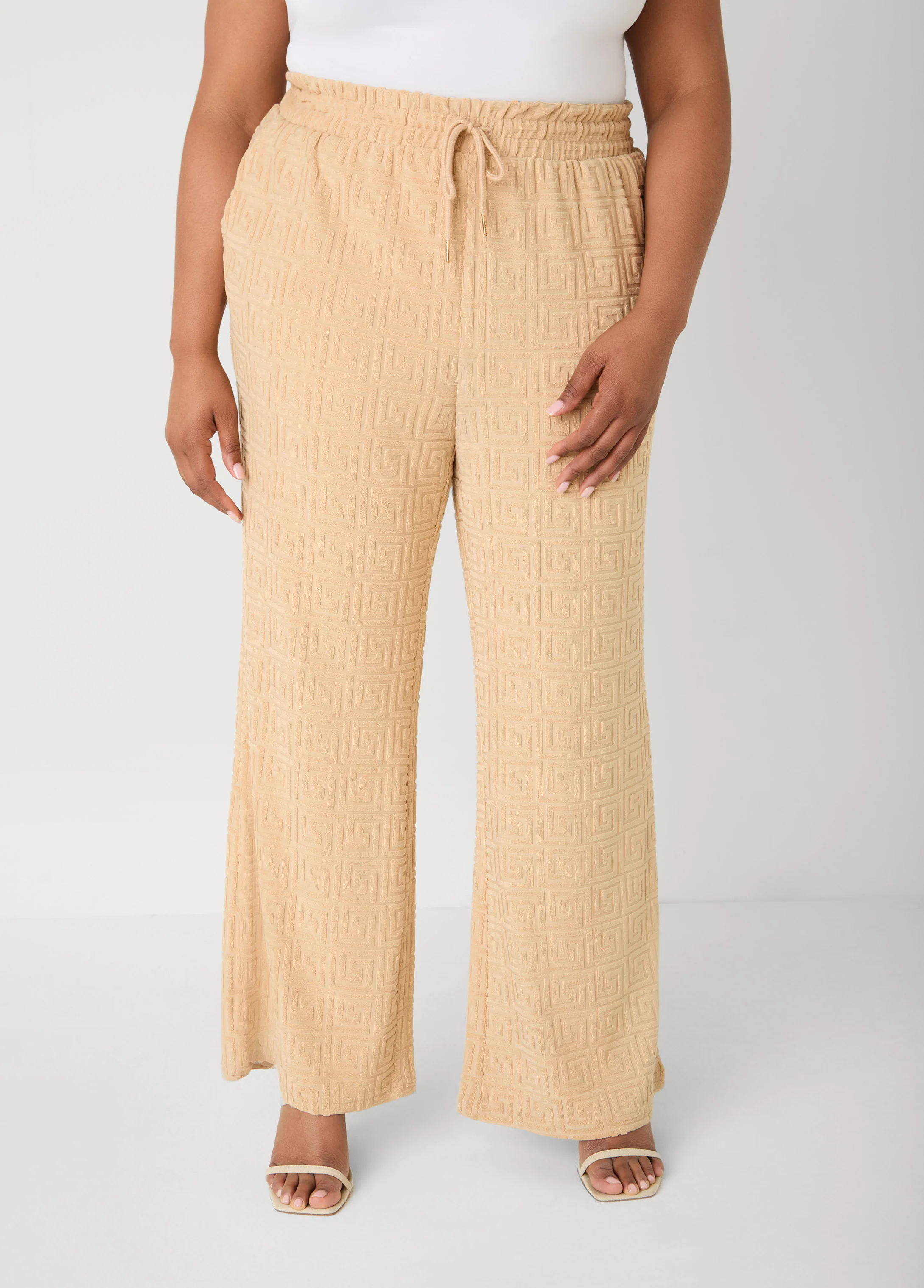 Greek Key Wide Leg Pants - Image 15